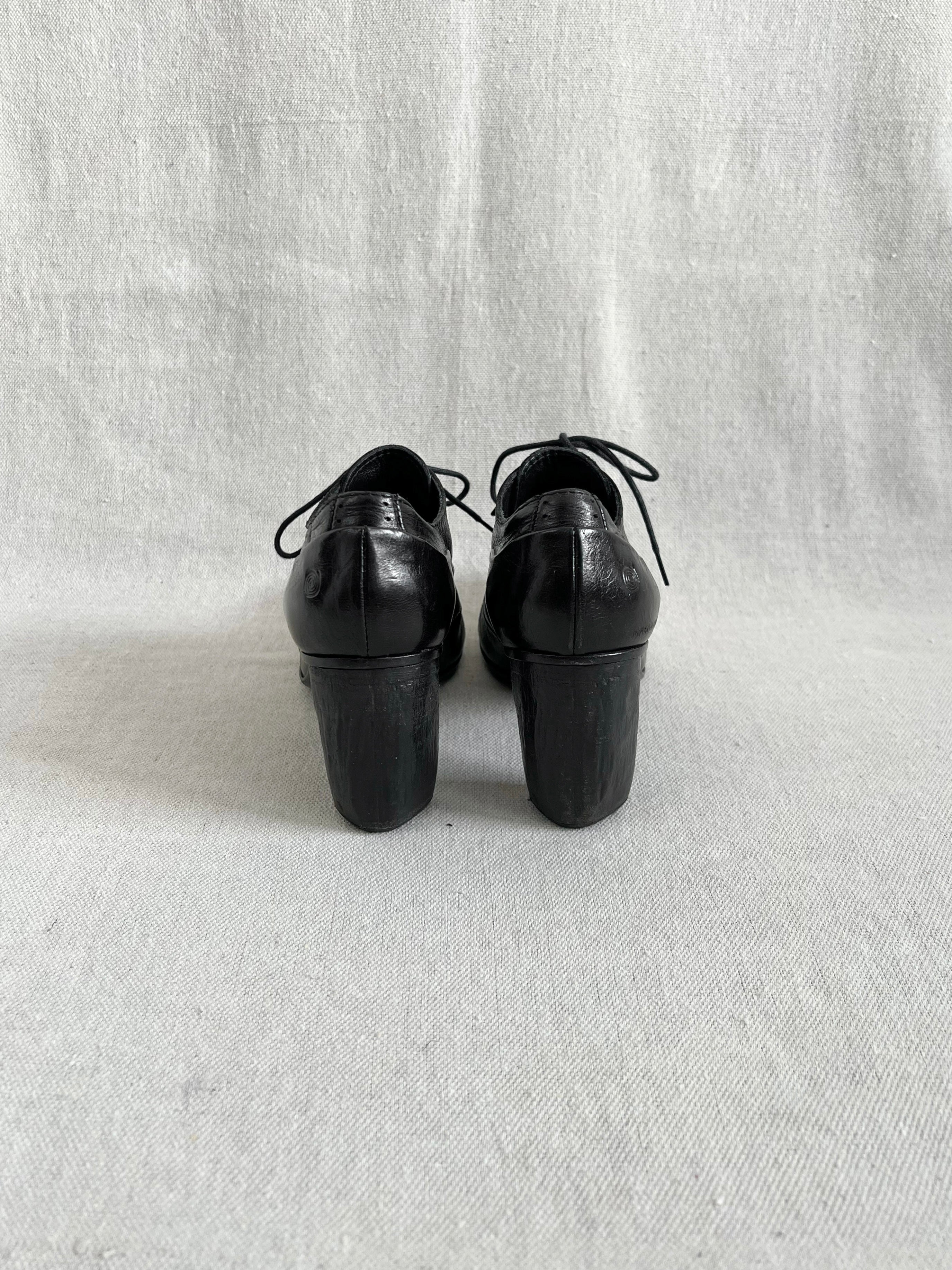 Marsell Leather Heeled Oxfords