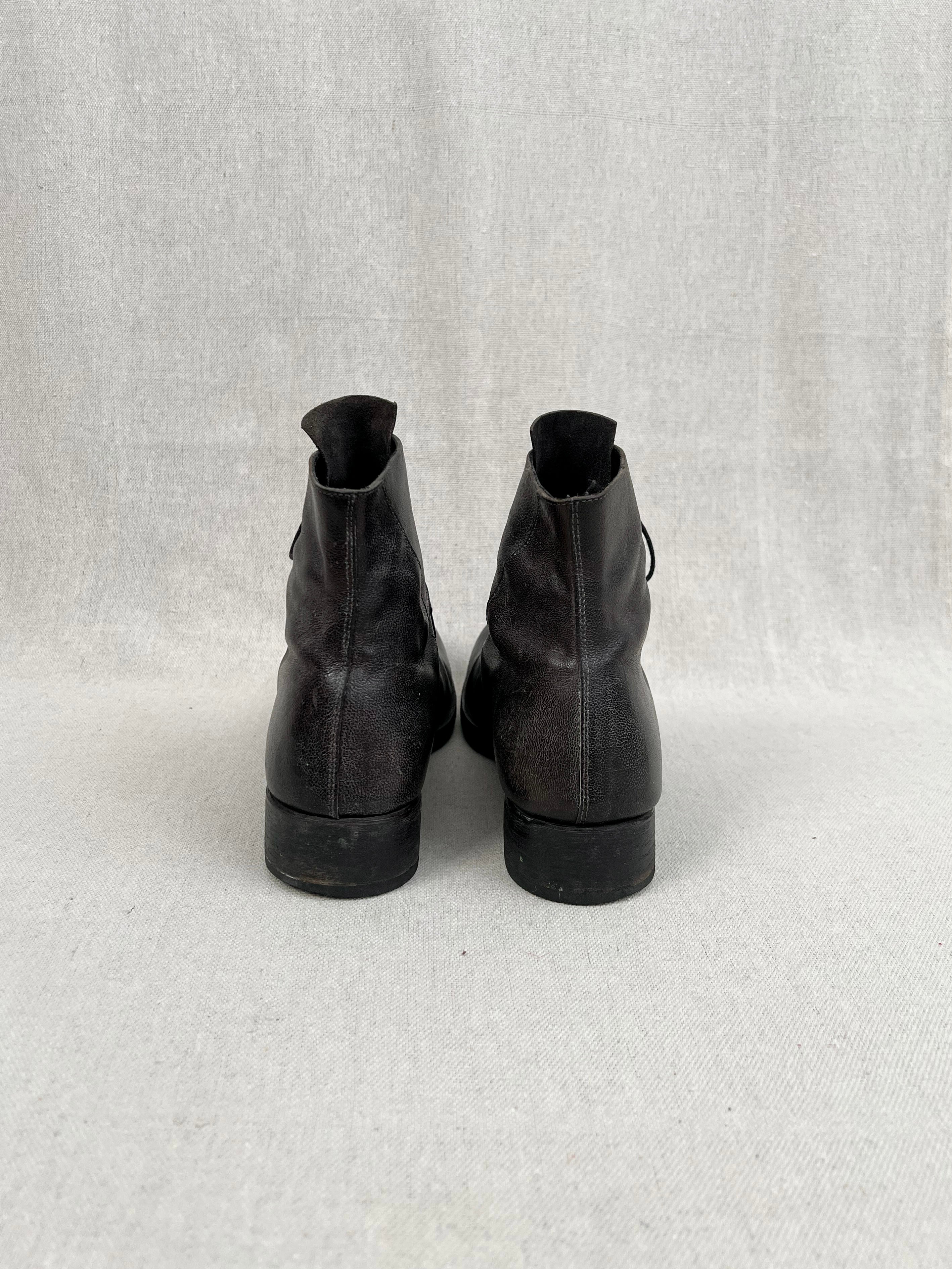 m.a+ S1B2 925 Staple Horsehide Laced Ankle Boots