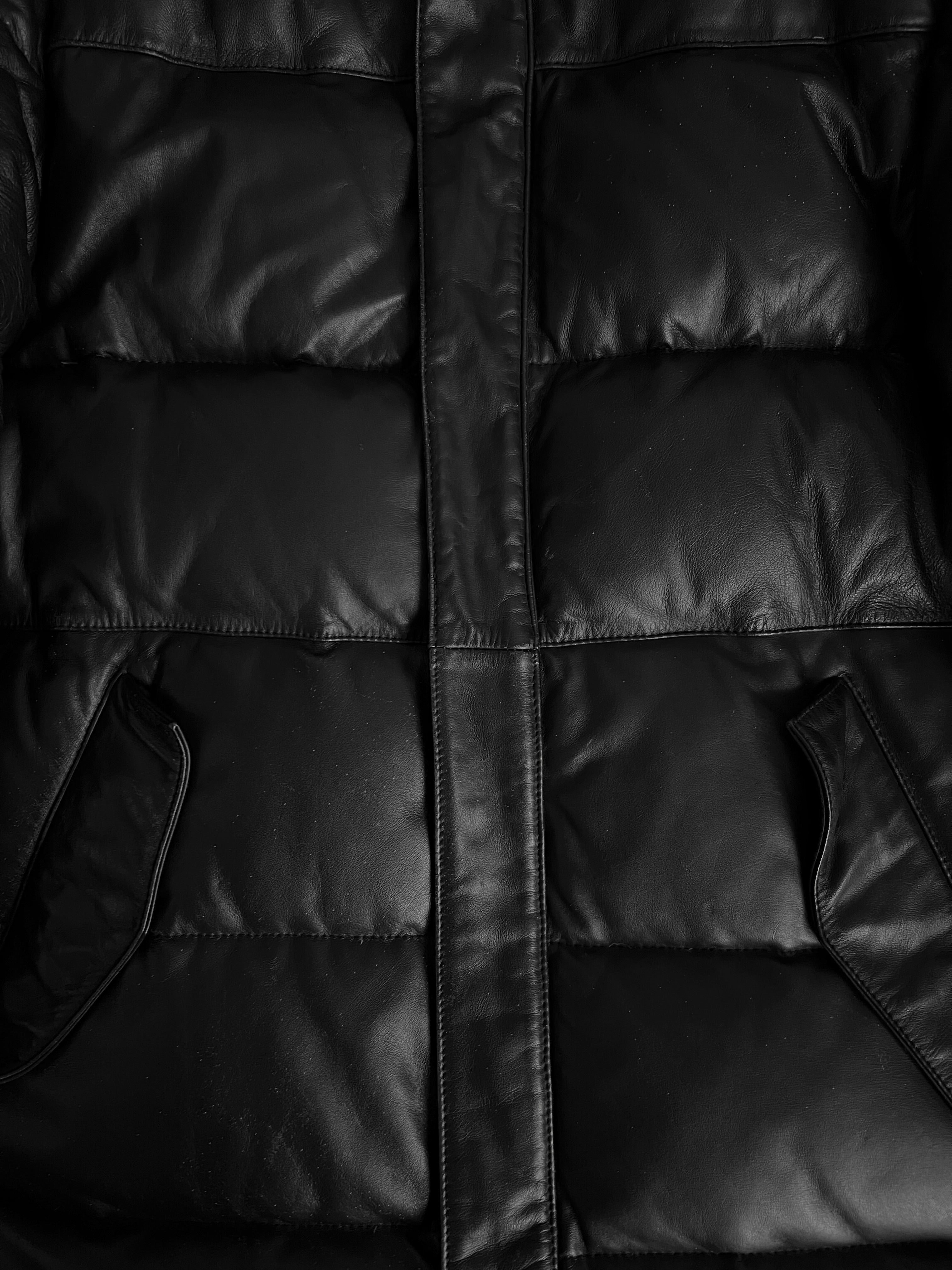Comme Ca Du Mode Japan Horse Leather Down Puffer Coat