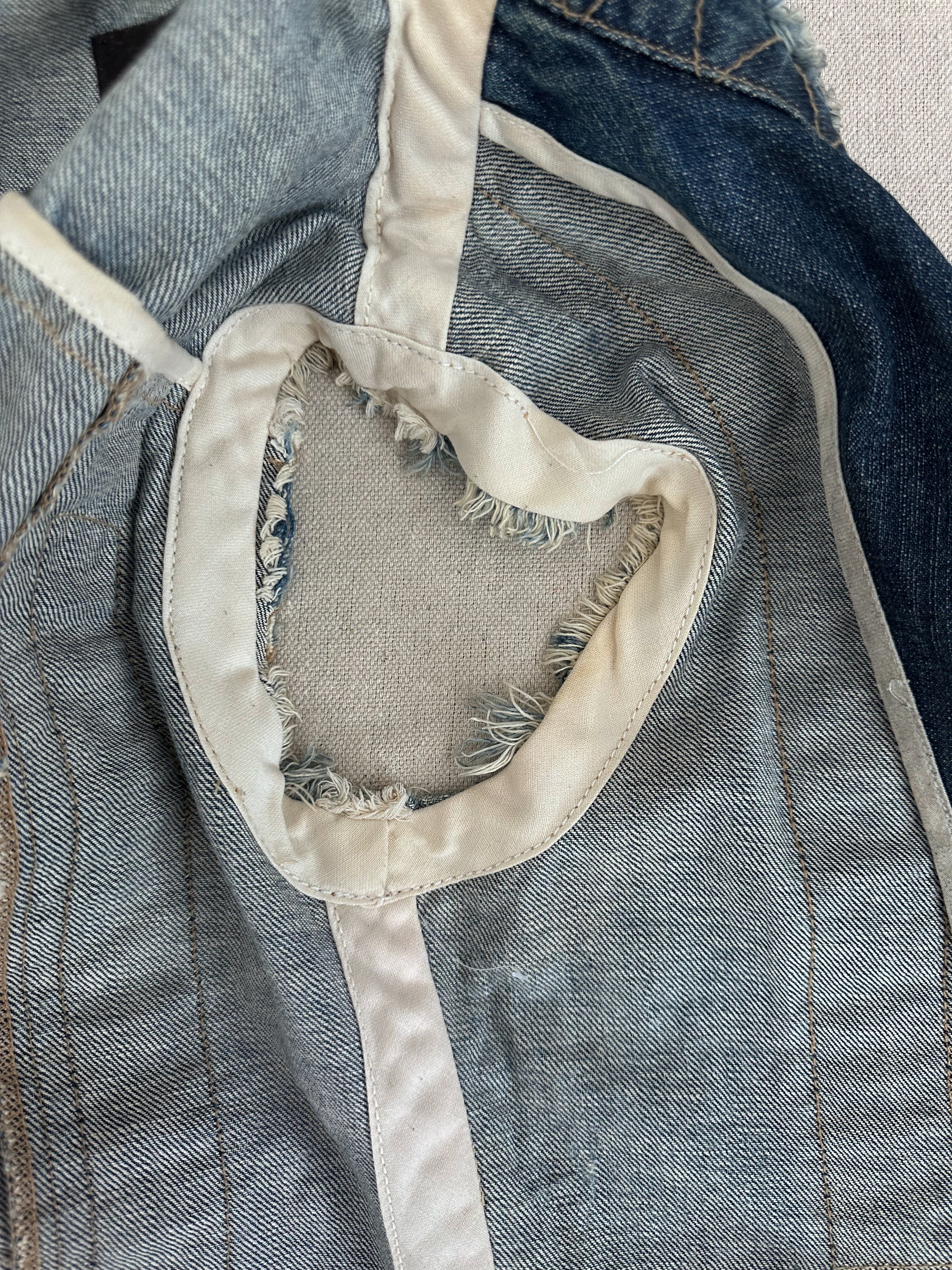 Rick Owens SLAB 2000s Oil-Wash Denim Vest