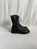 Ann Demeulemeester Lace-Up Leather Combat Boots