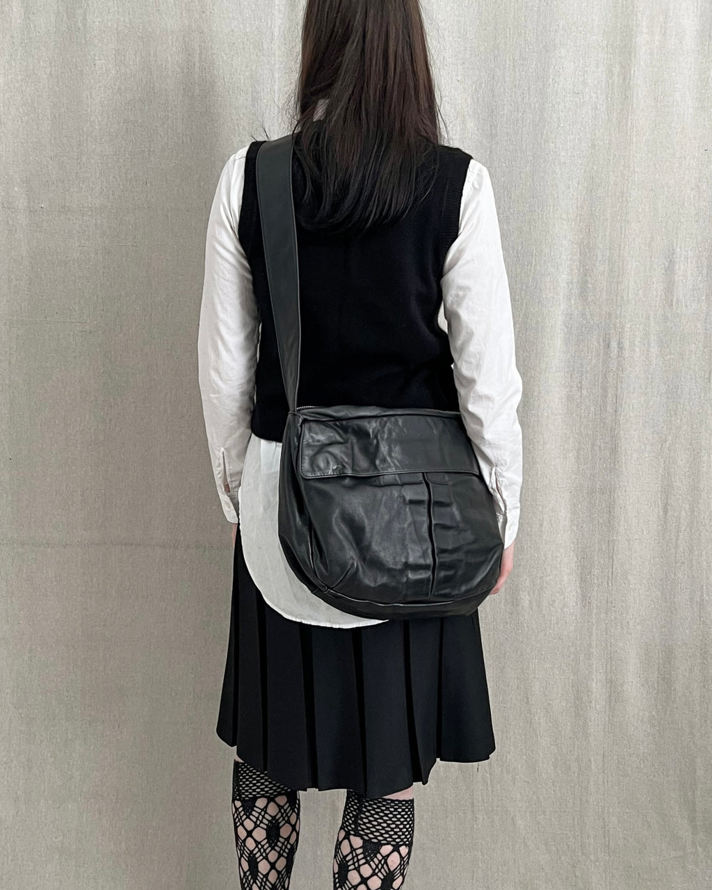 Yohji Yamamoto Y’s 1990s Cowhide Leather Messenger Bag