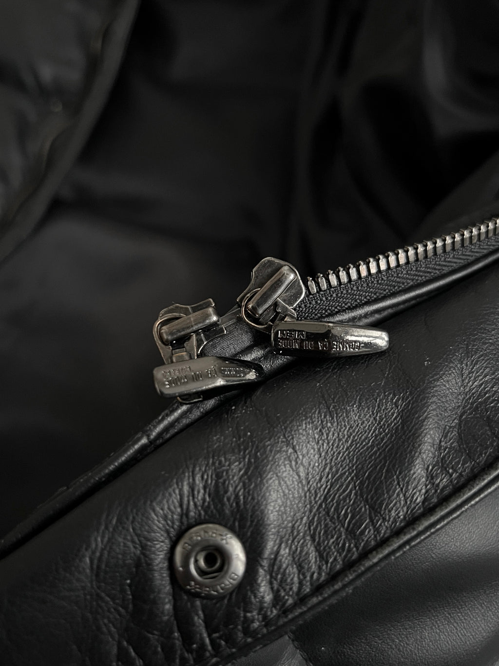 Comme Ca Du Mode Japan Horse Leather Down Puffer Coat