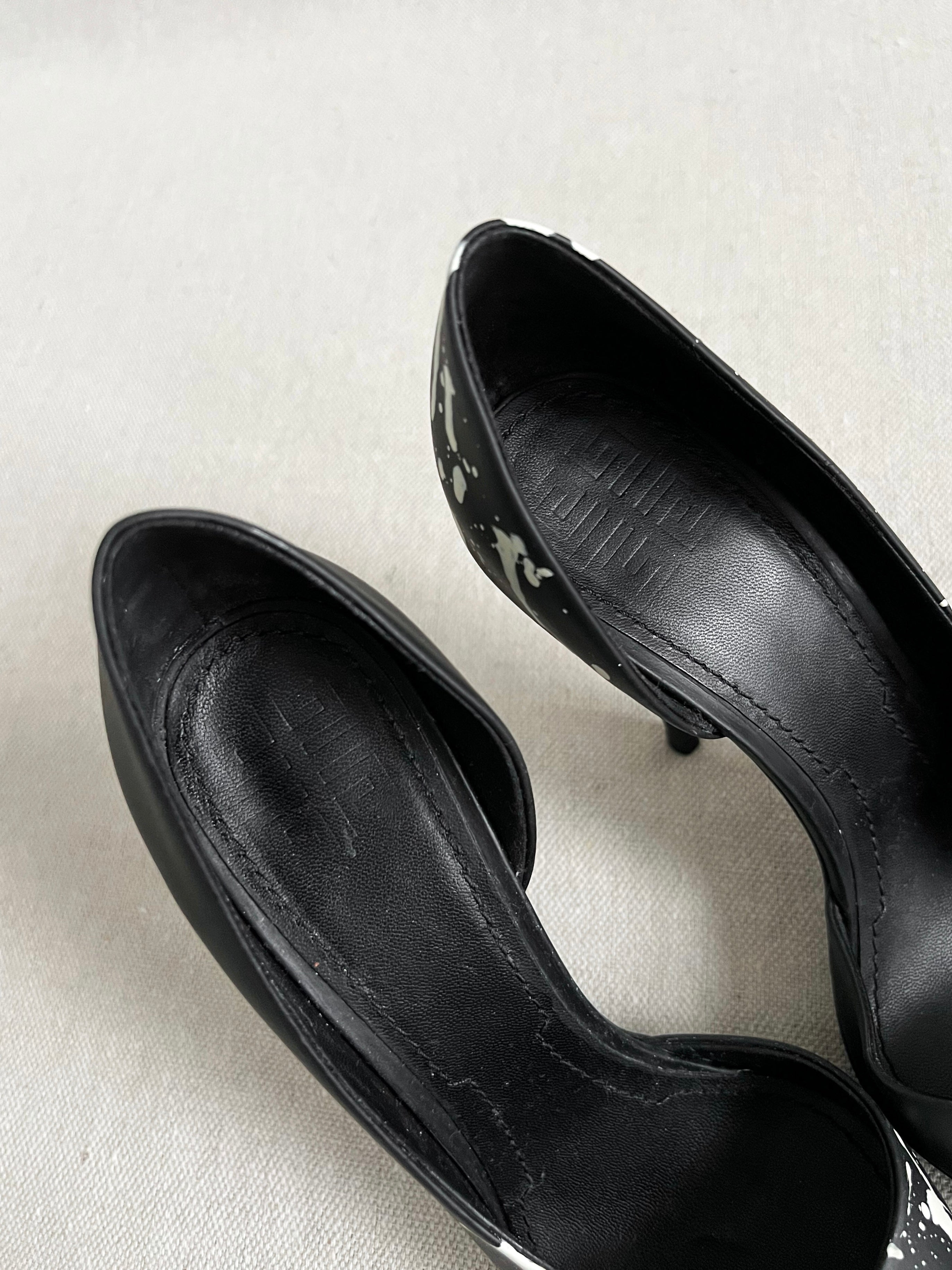 Vintage Givenchy Cut-Out Painted Stilettos