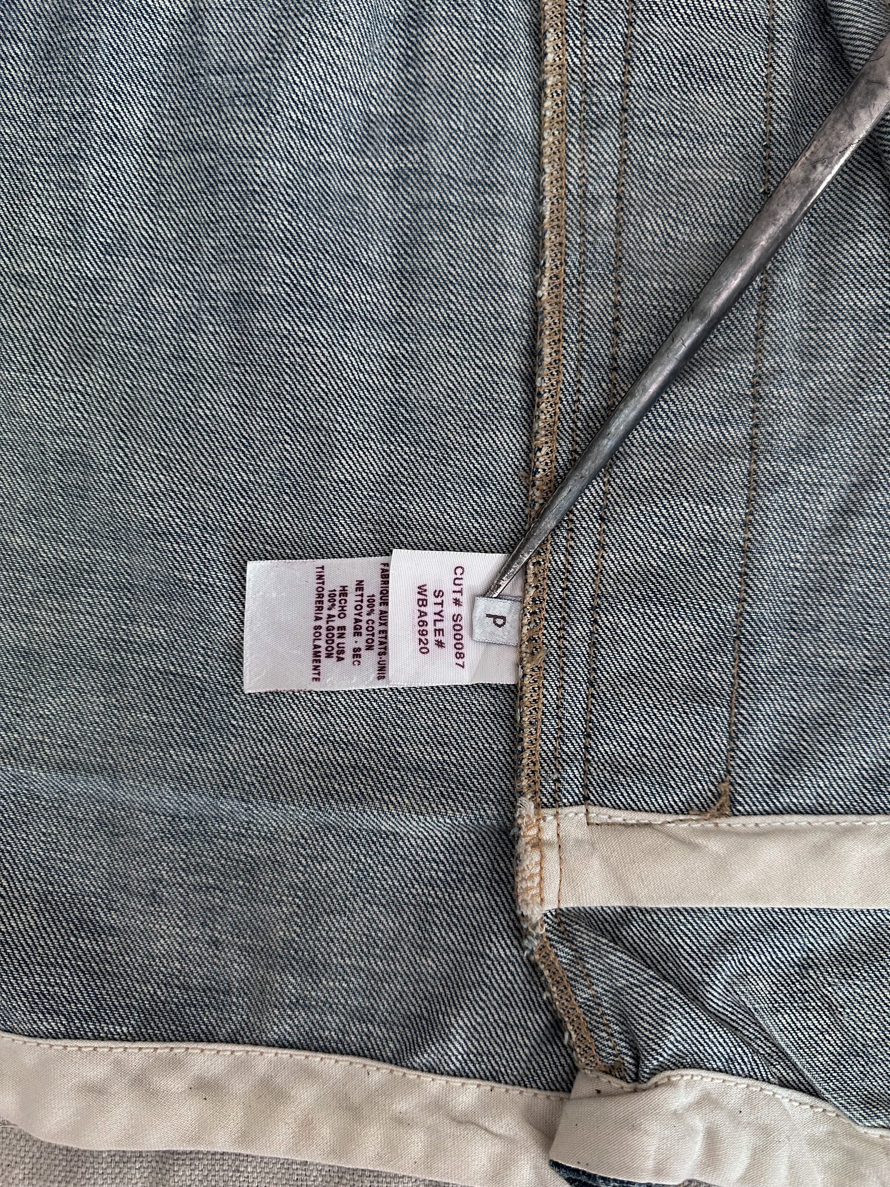 Rick Owens SLAB 2000s Oil-Wash Denim Vest