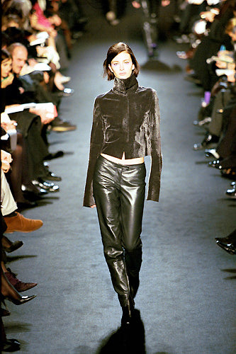 Costume National AW1999 Runway Leather Trousers