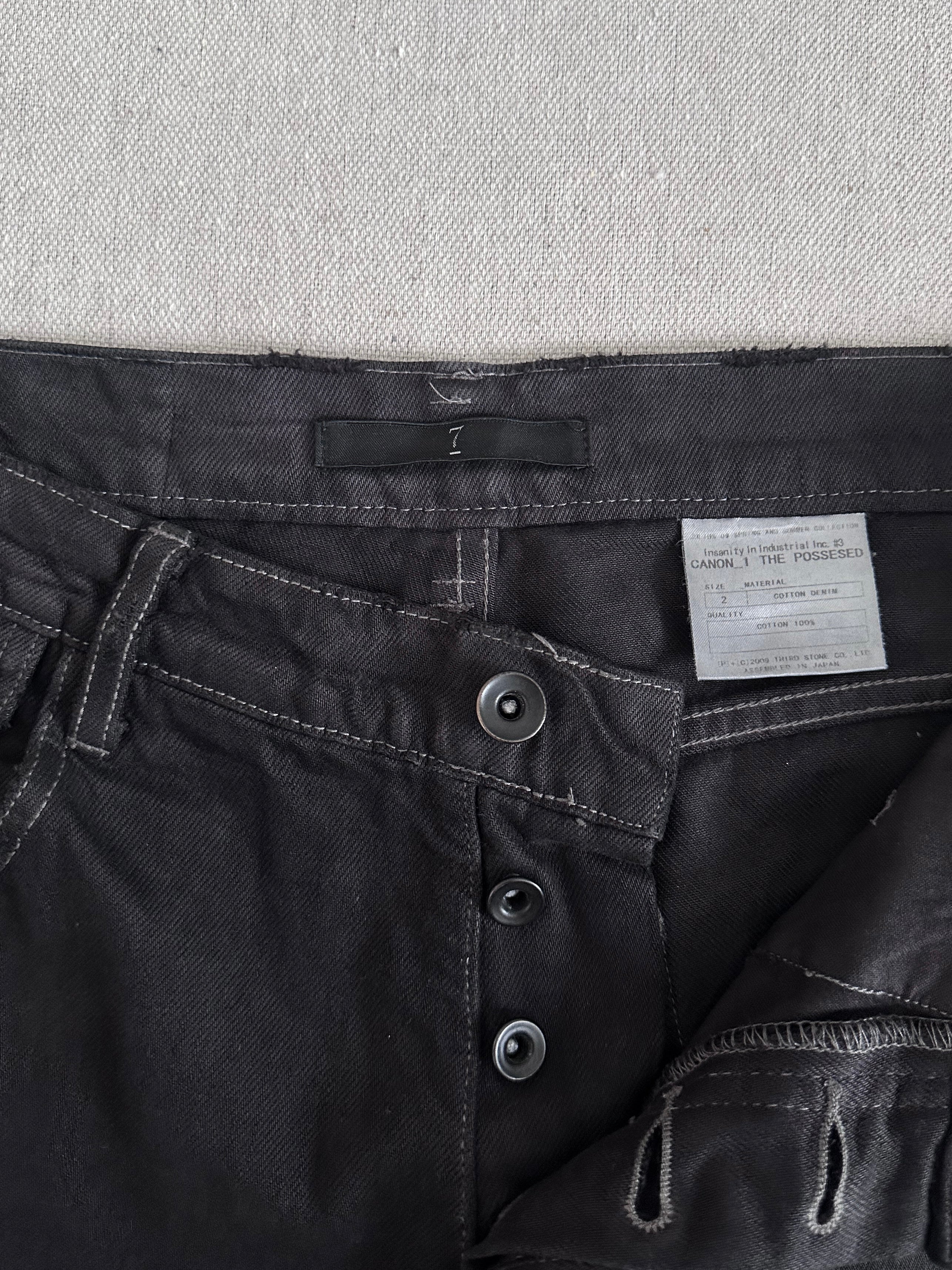 Julius 7 'Canon_1 The Possessed' SS09 Object Dyed Distressed Denim