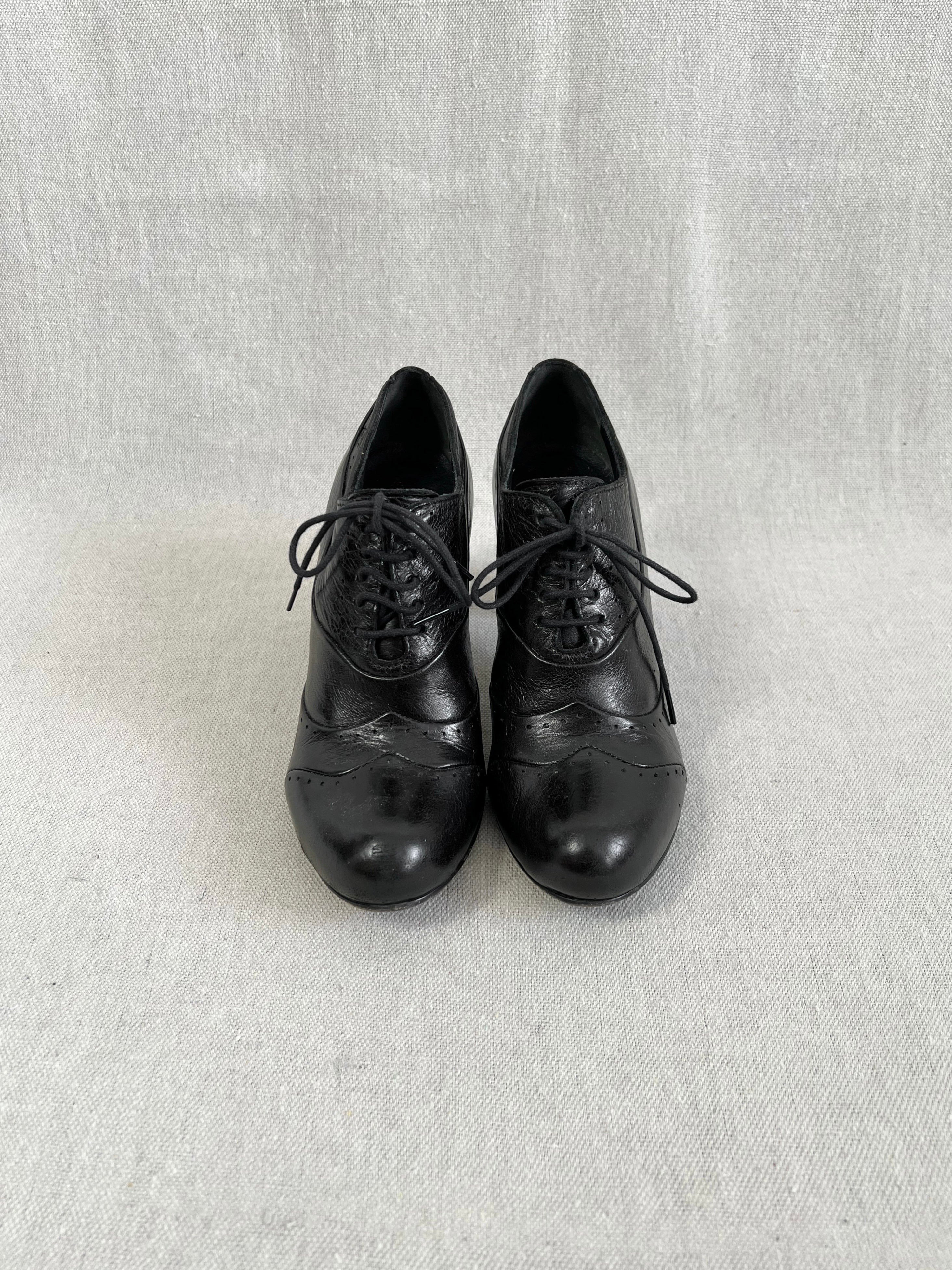 Marsell Leather Heeled Oxfords