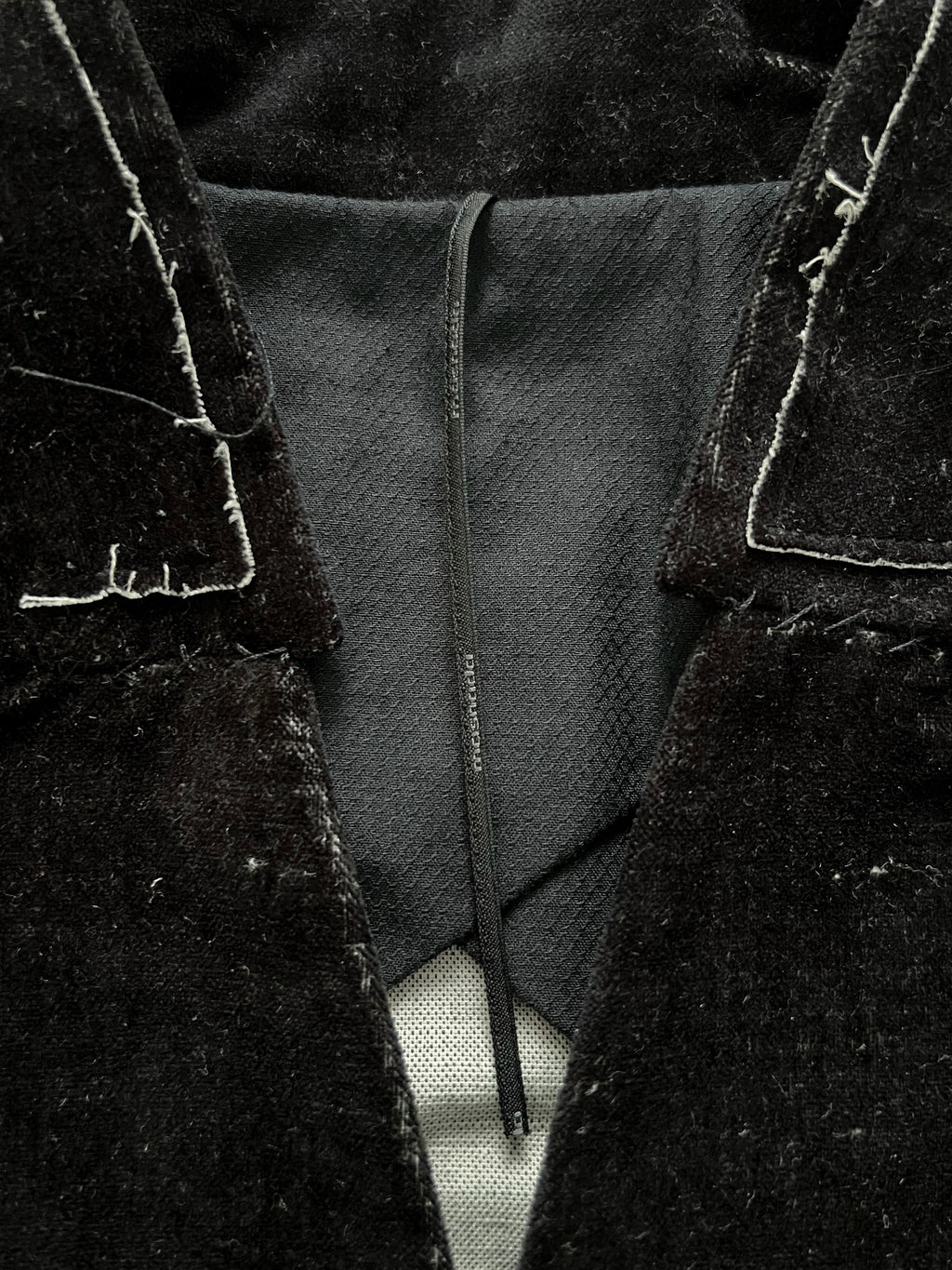 Masnada Tailored Stand Collar Velvet Jacket