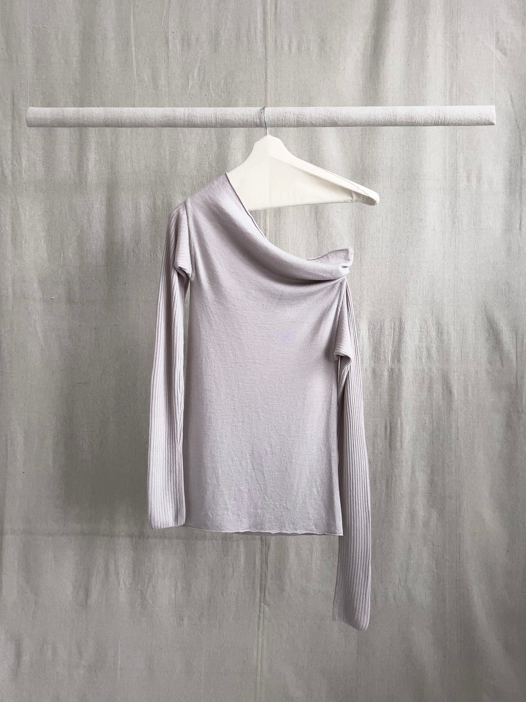 Rick Owens AW03 ‘TRUCKER’ Runway Off-Shoulder Merino Knit