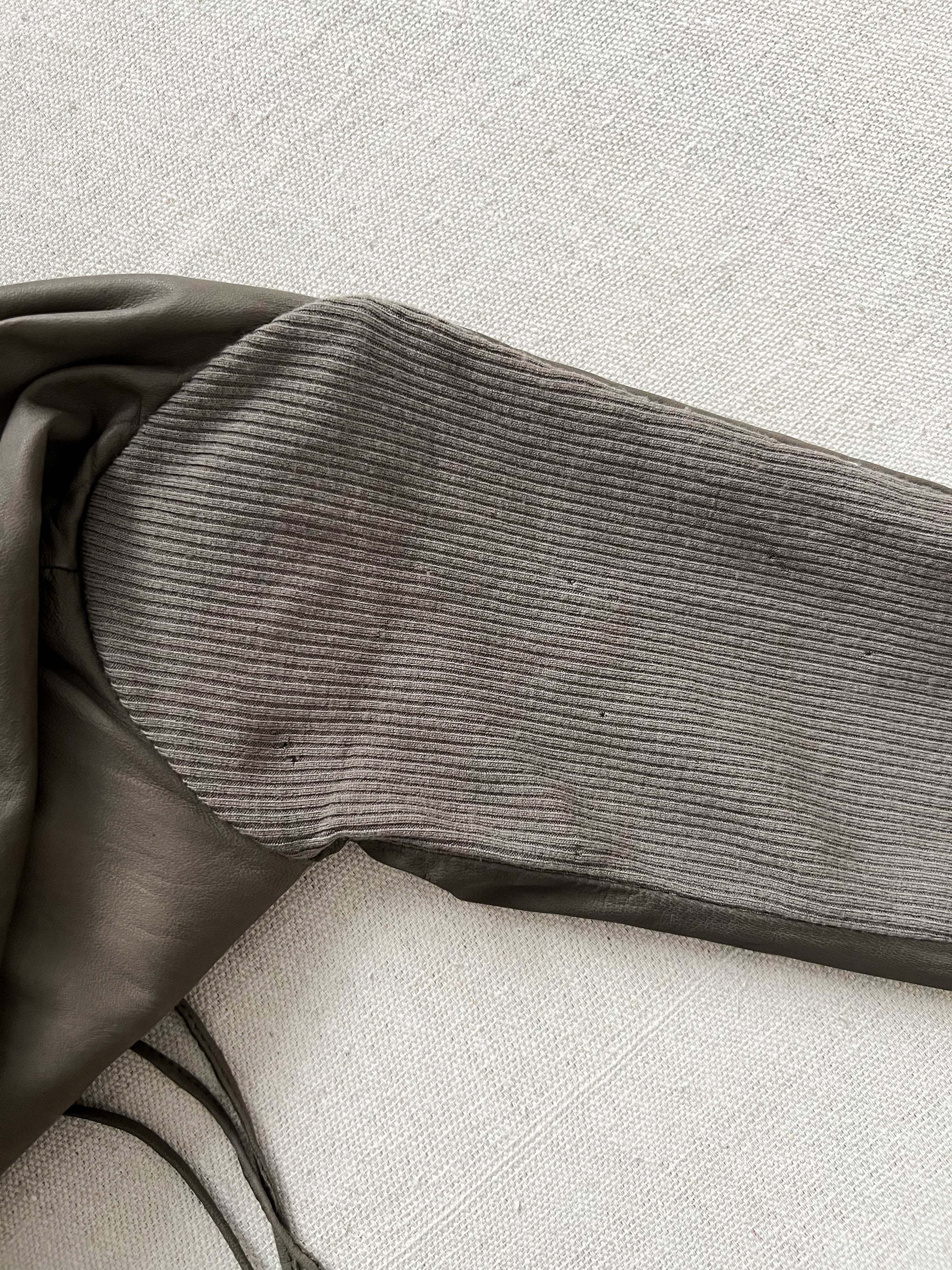 Rare Rick Owens 2000s Dust Strappy Draped Lamb Leather Jacket