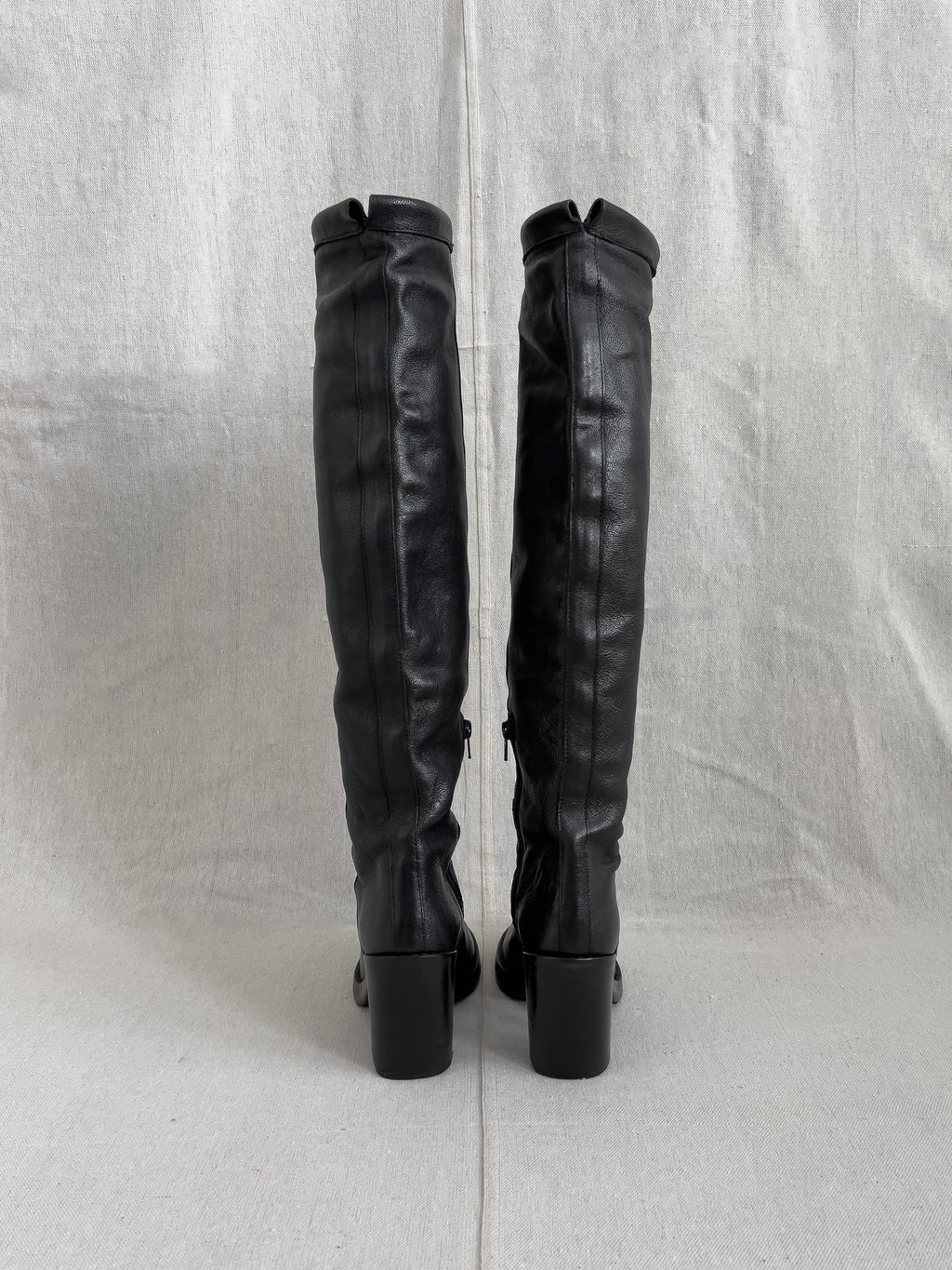 Ann Demeulemeester Tall Leather Riding Boots