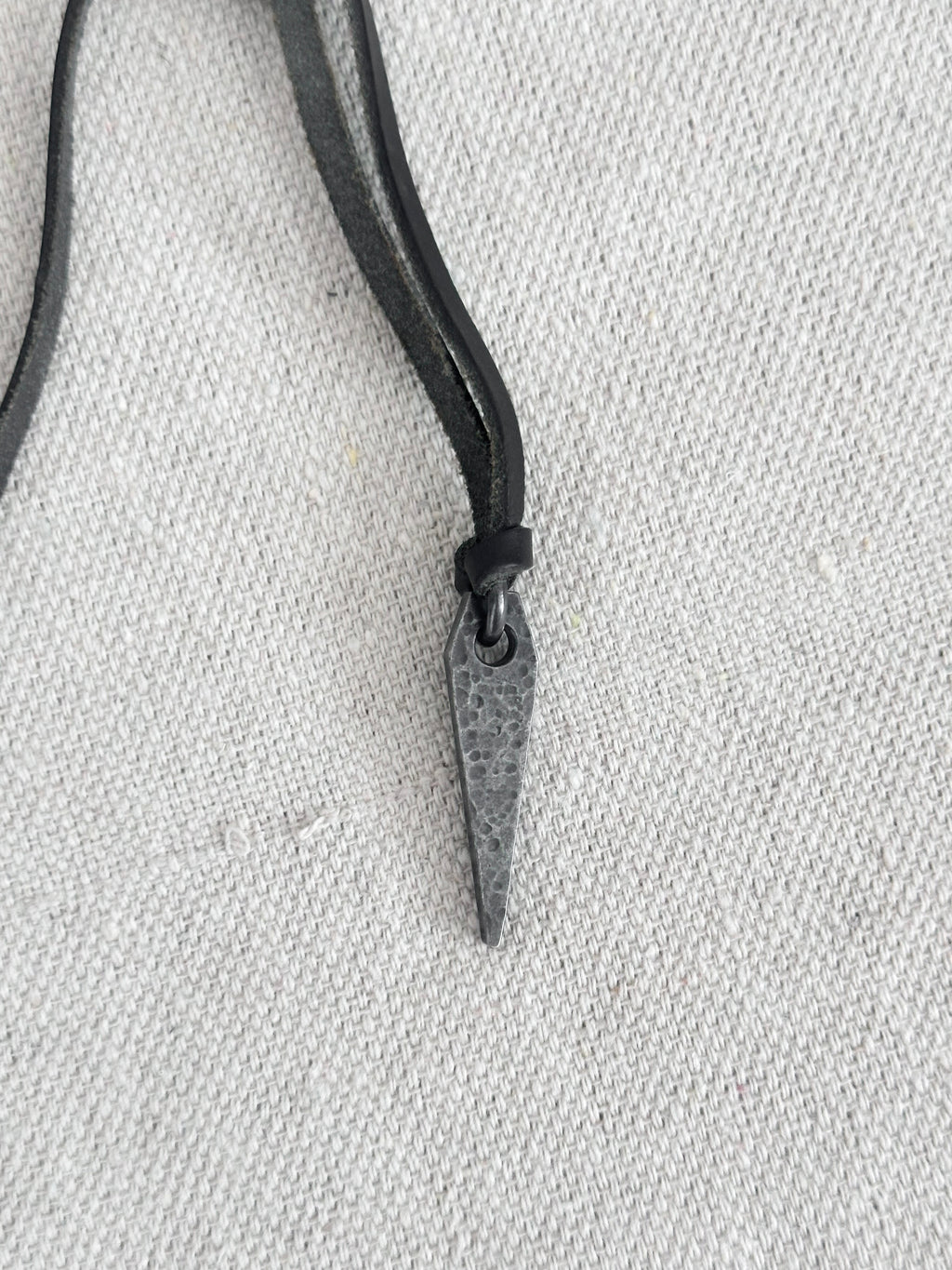 Kazuyuki Kumagai Attachment Guidi Leather Arrowhead Necklace