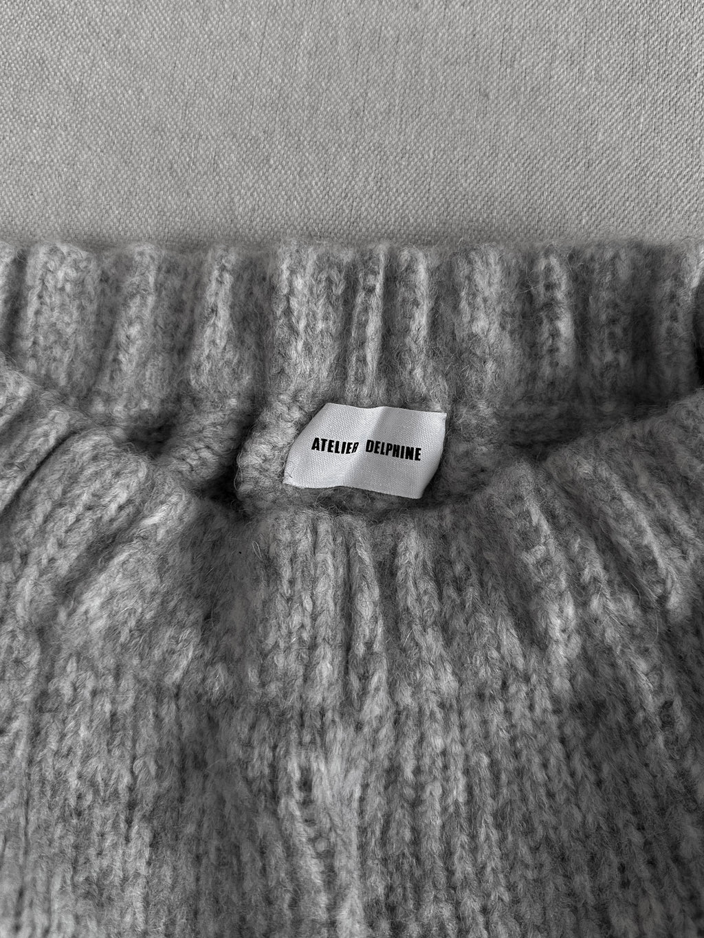 Atelier Delphine Baby Alpaca Merino Knit Drop Crotch Kiko Pant