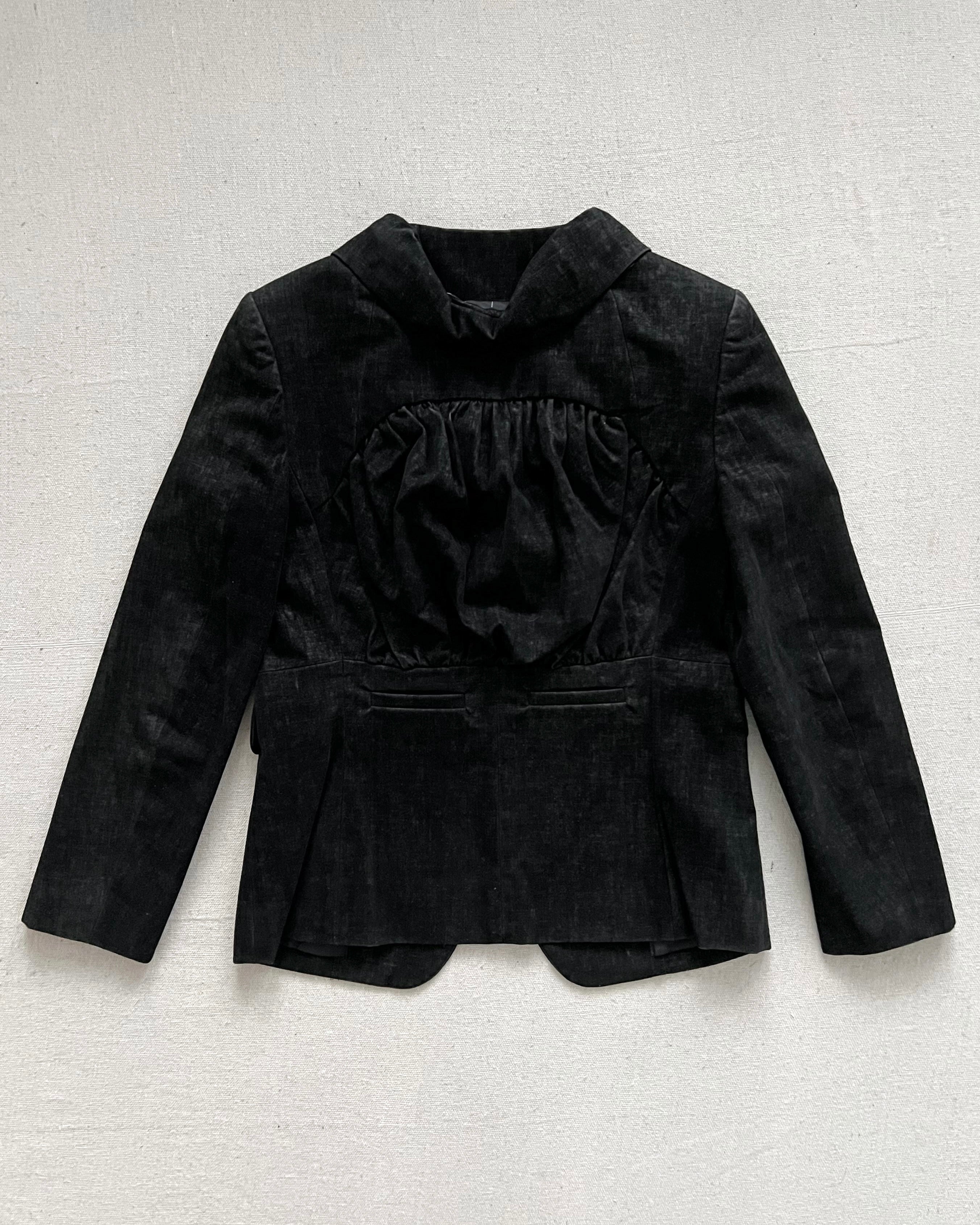 Undercover AW08 Runway Brushed Velvet Crop Blazer