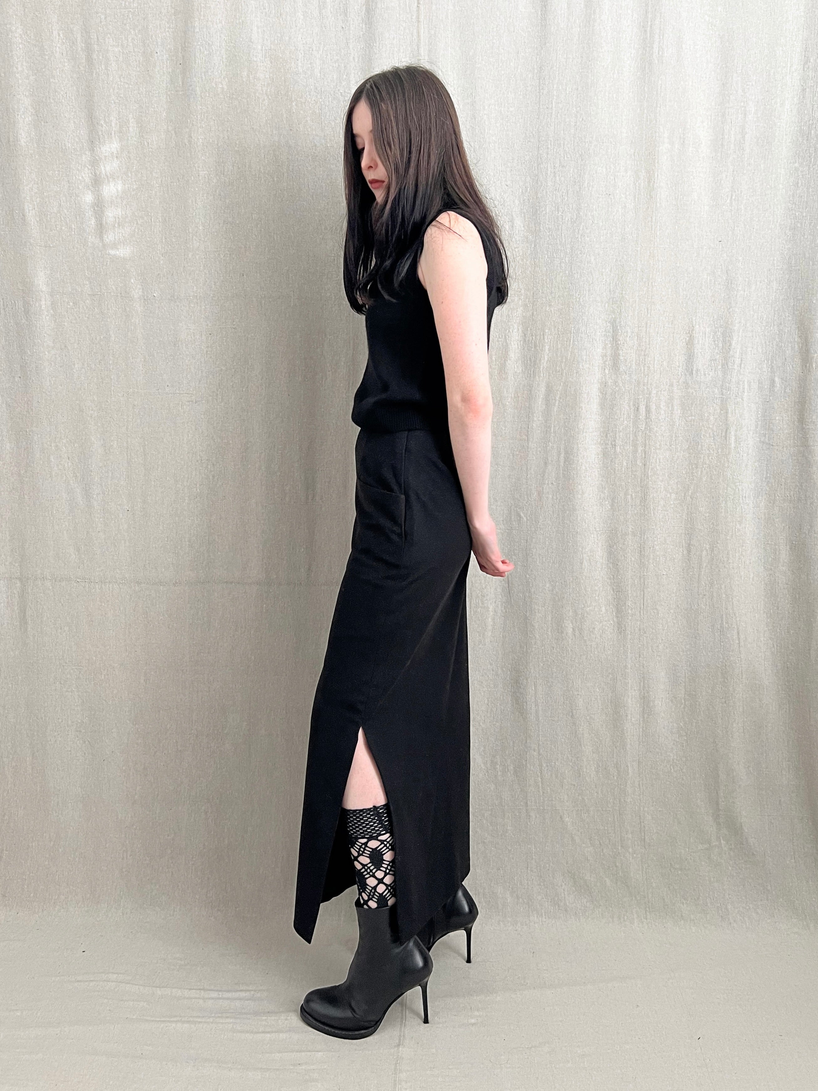 Annette Görtz Woolen Pillar Skirt
