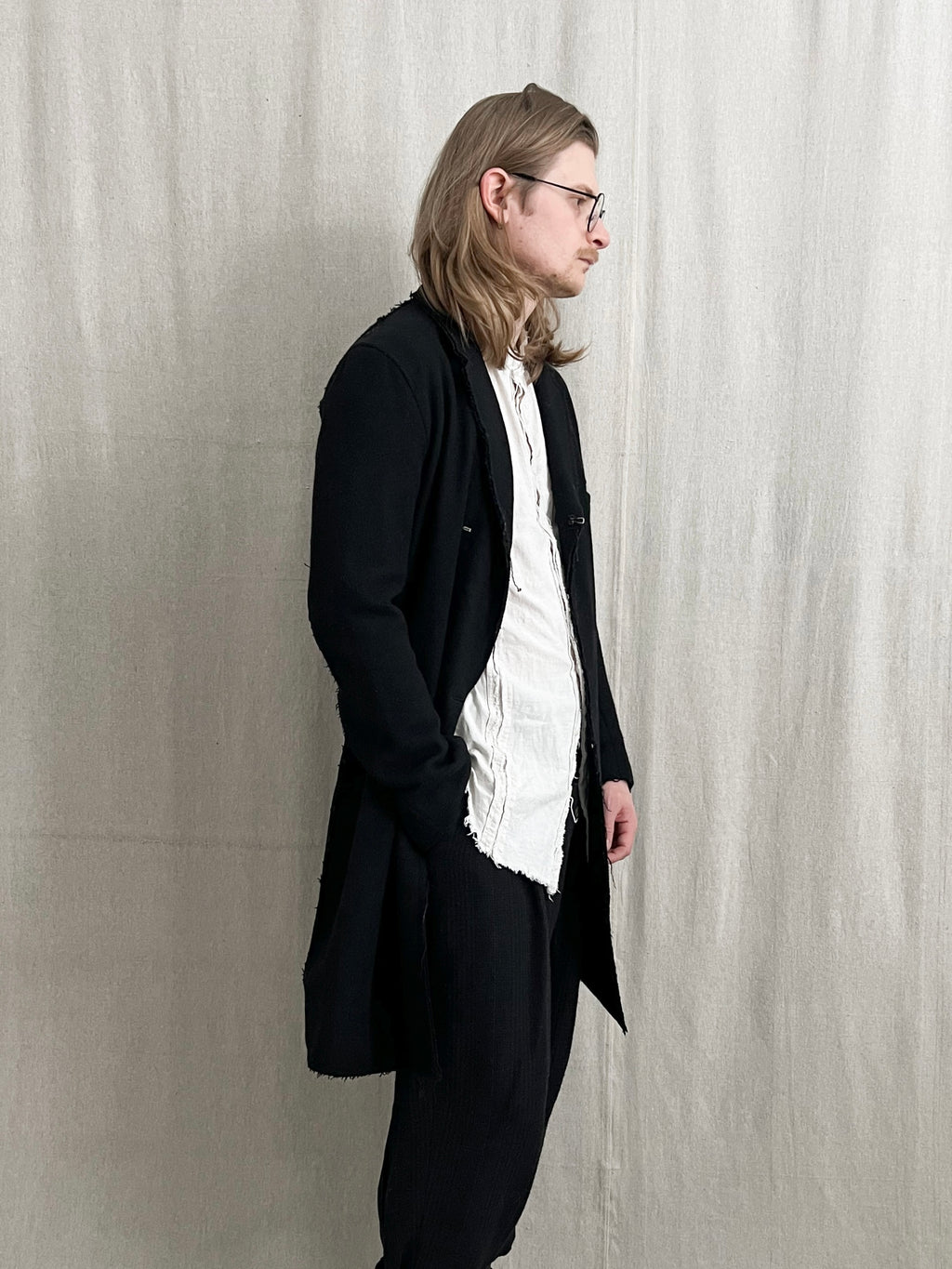 Patrick Stephan Raw Hem Coat