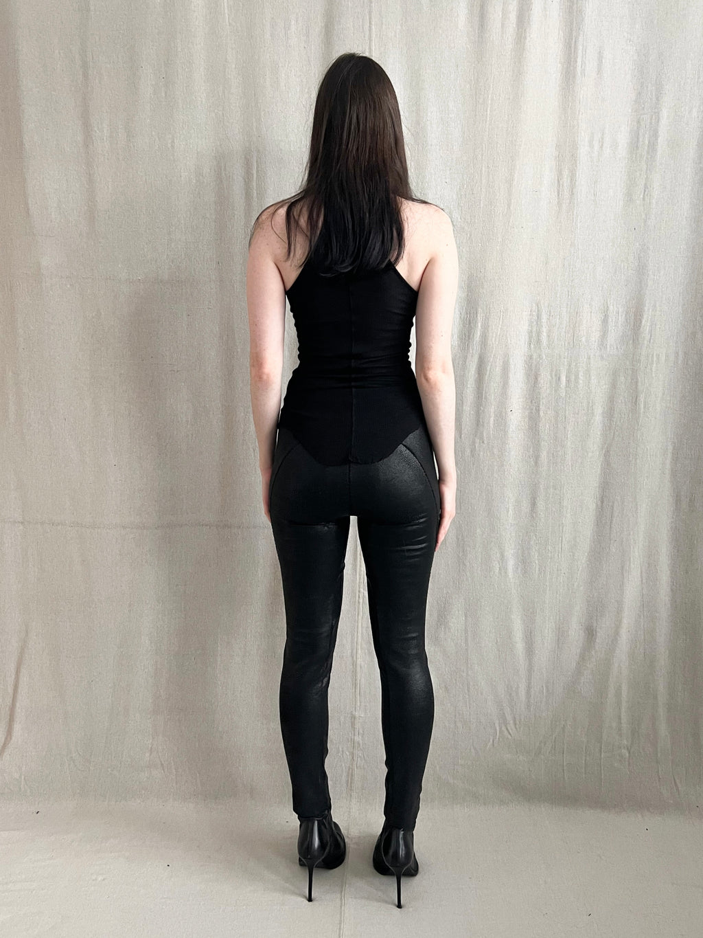 Masnada Blistered Scar Stitch Skinny Stretch Trousers