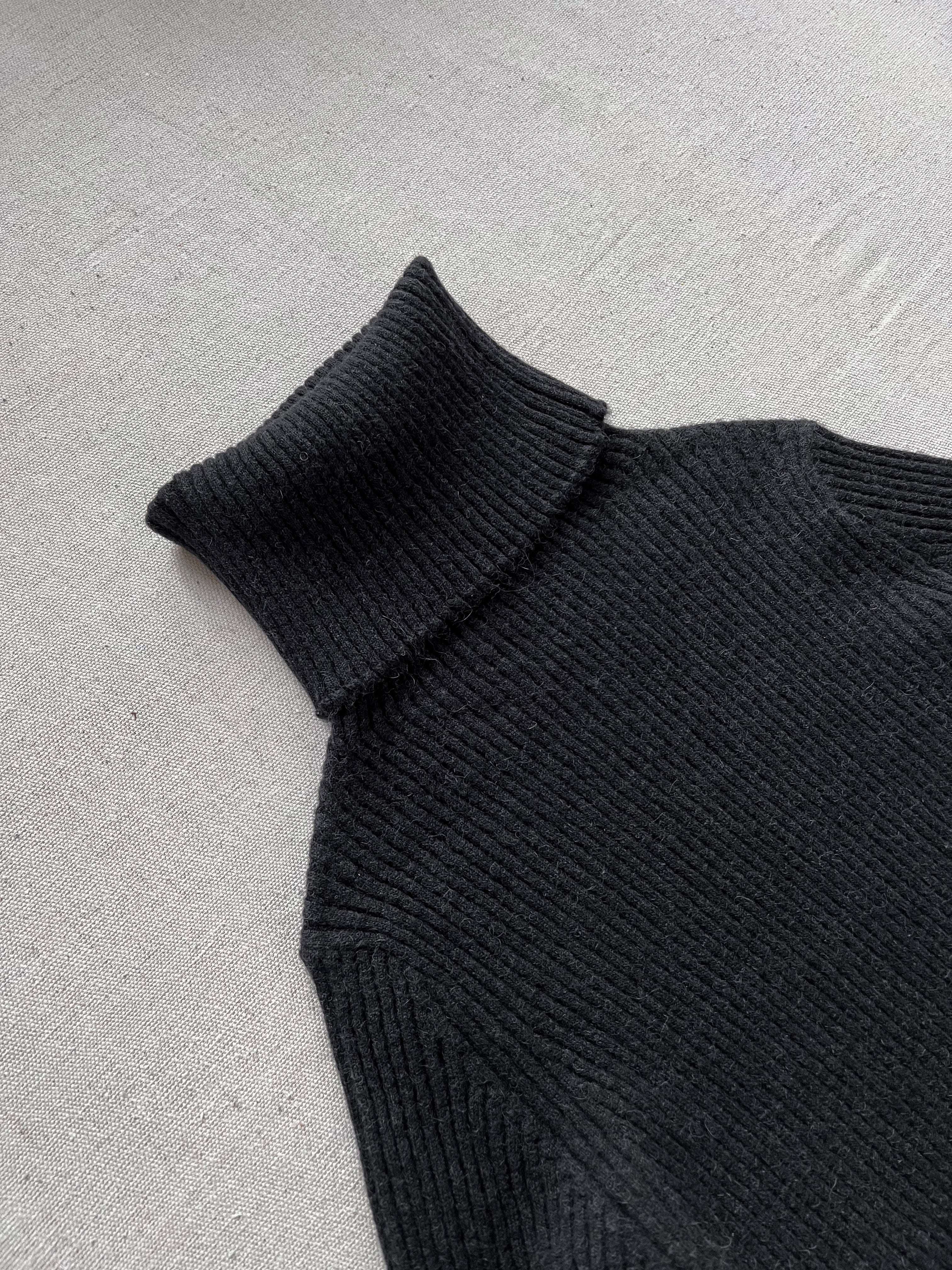 Ann Demeulemeester Elongated Alpaca Turtle Knit Jumper