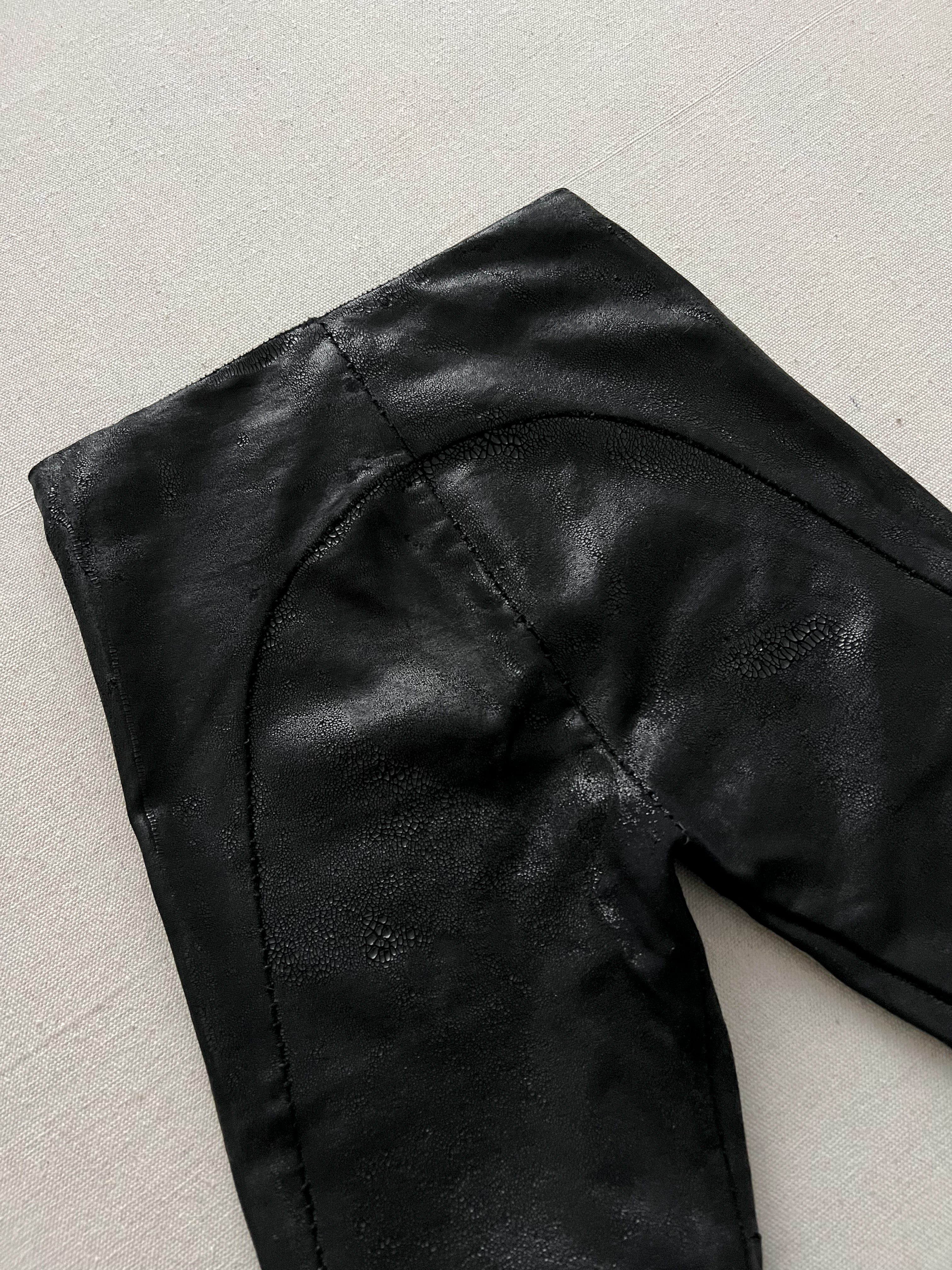 Masnada Blistered Scar Stitch Skinny Stretch Trousers