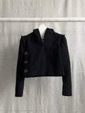 Yohji Yamamoto AW10 Runway Deadstock Hooded Cropped Pullover Jacket
