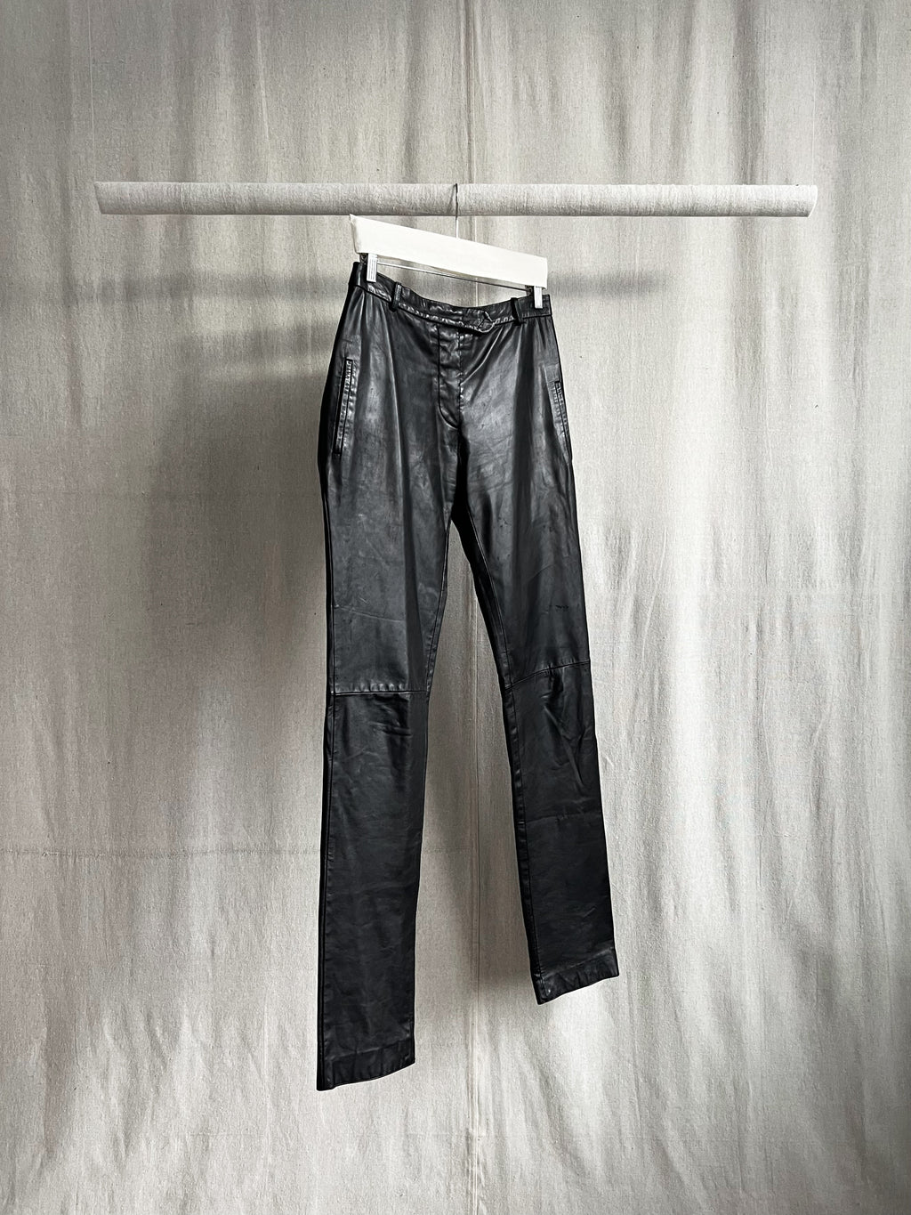 Costume National AW1999 Runway Leather Trousers