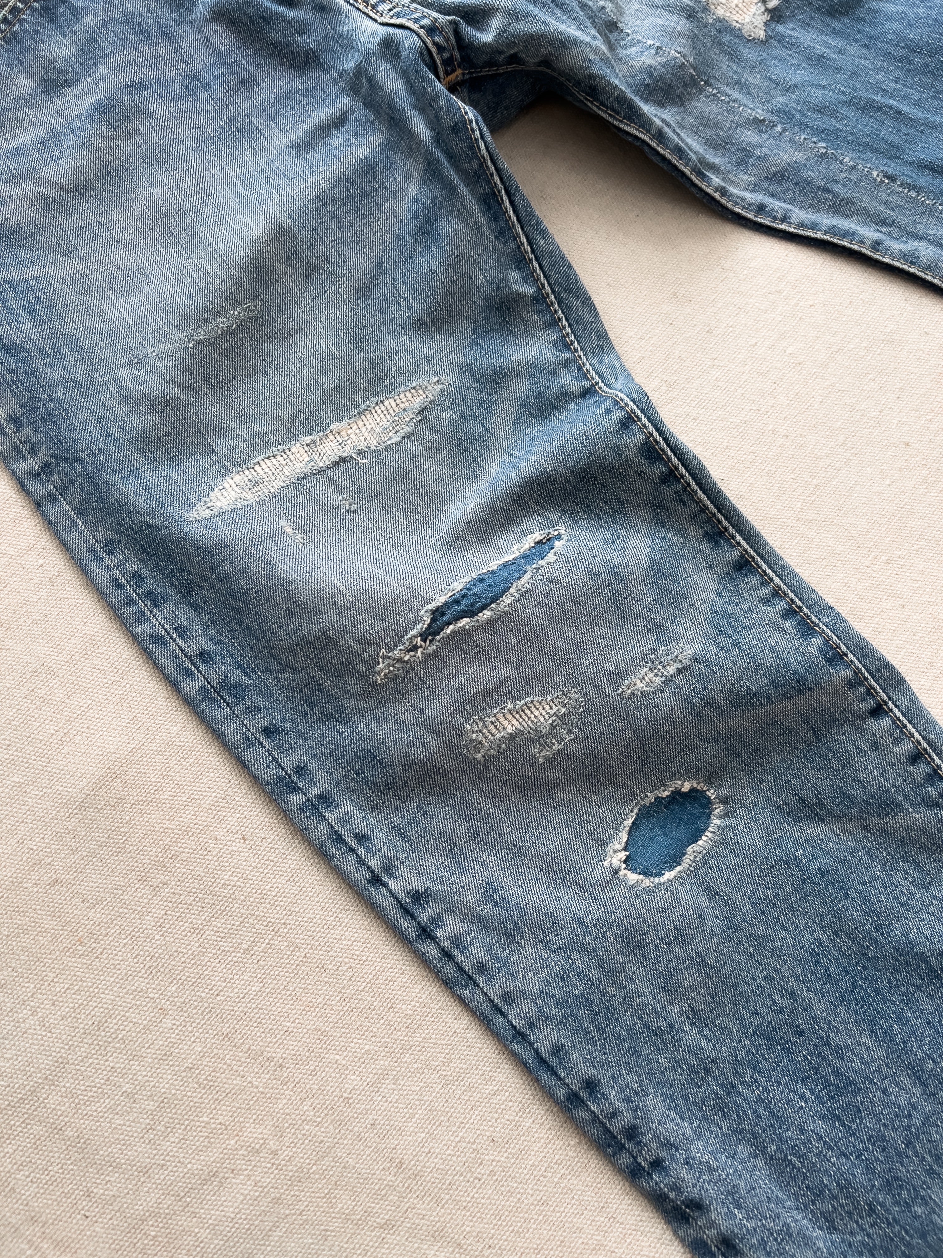 Bru Na Boinne Distressed Japanese Denim