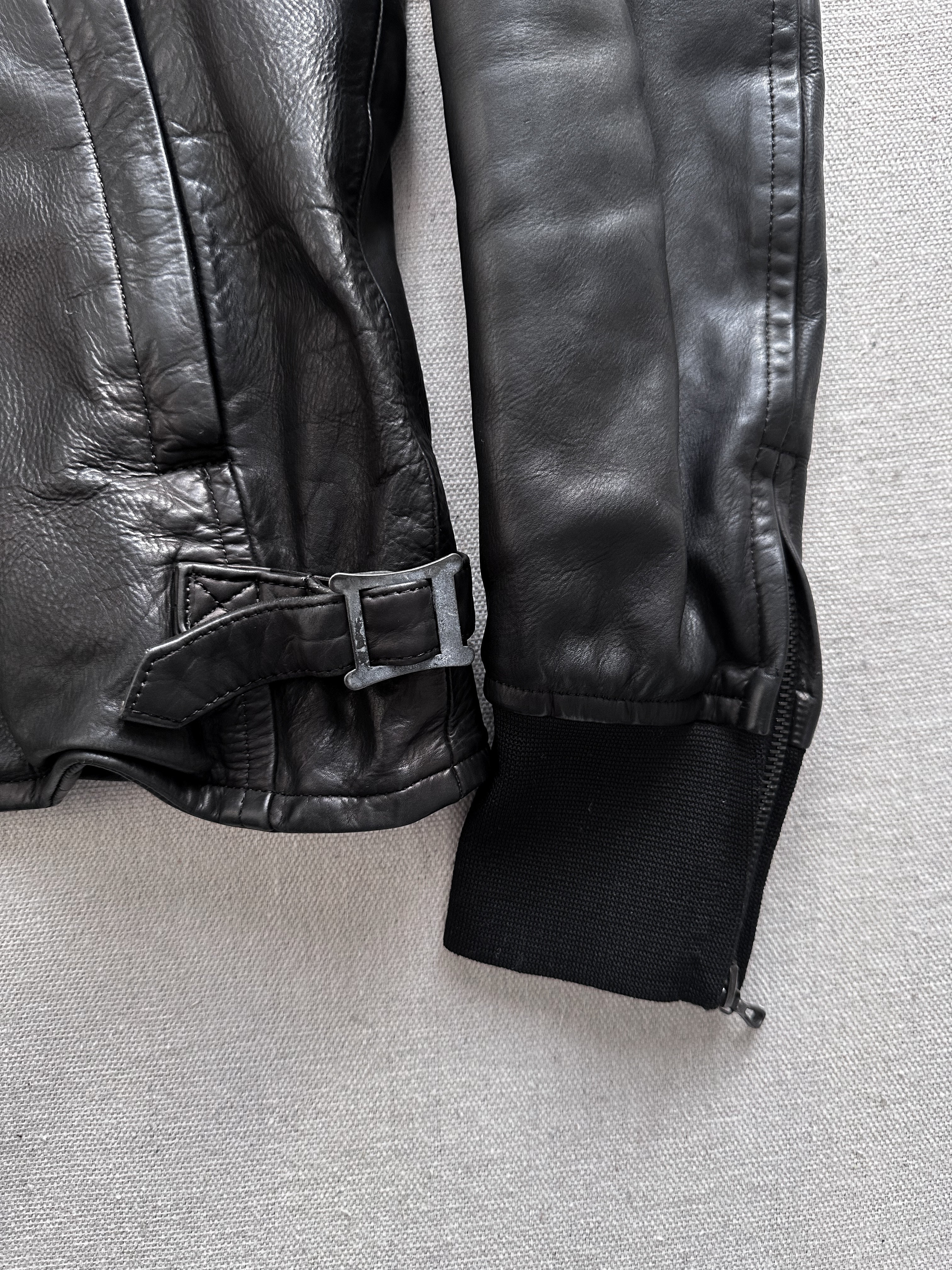 Attachment Kazuyuki Kumagai Object Dyed Calf Leather Rider Jacket