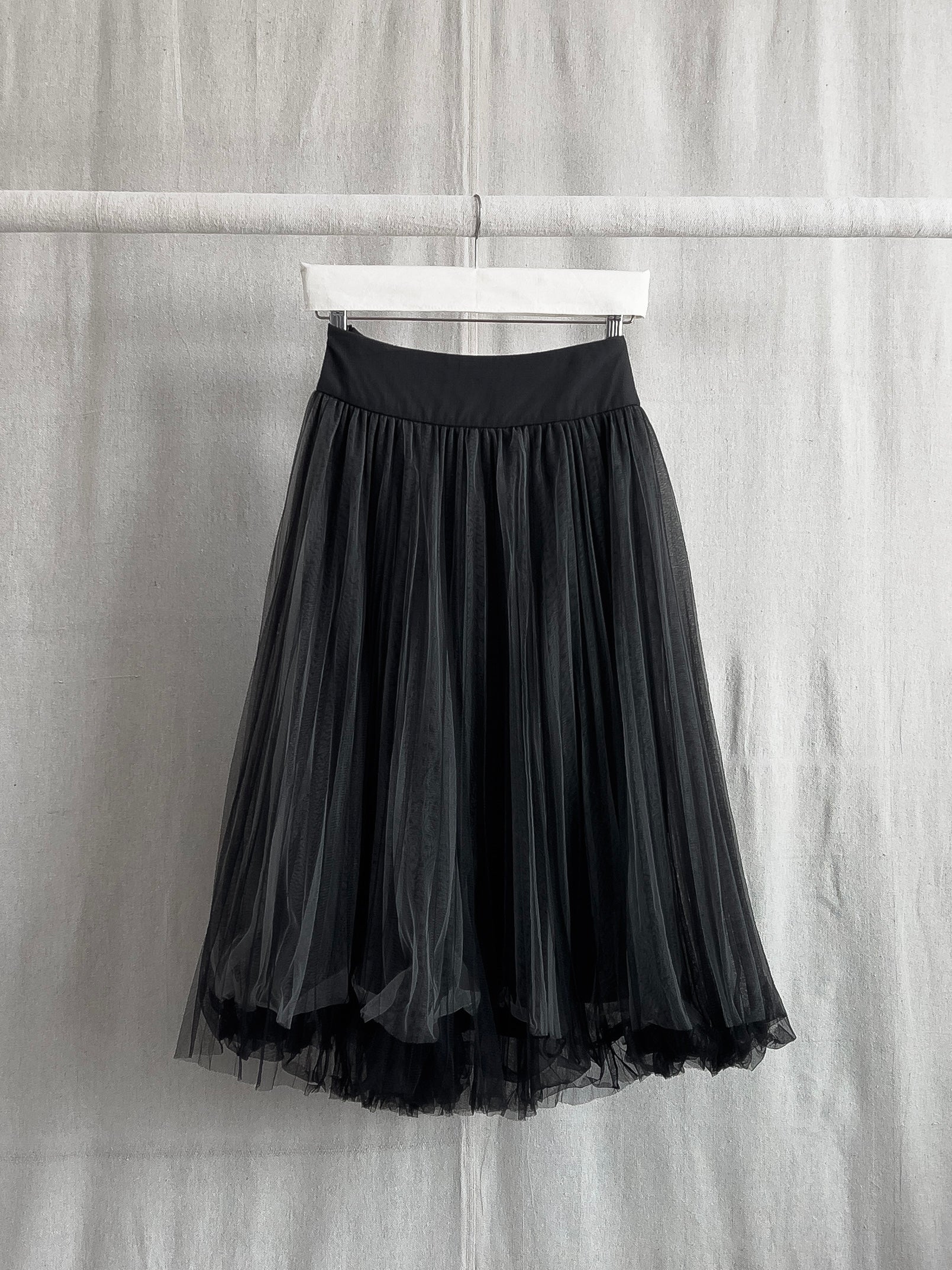 Vintage Gothic Layered Tulle Ballet Skirt