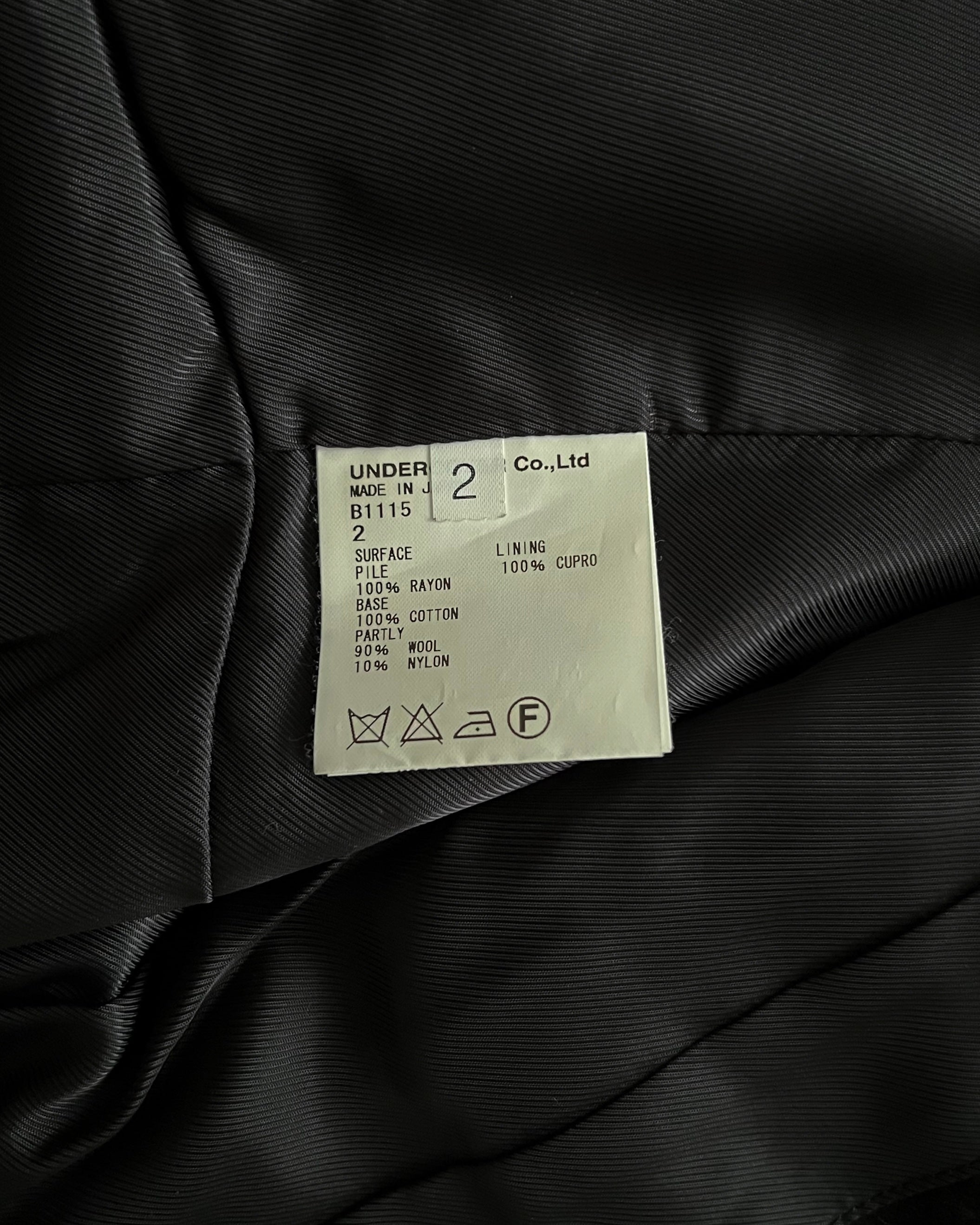 Undercover AW08 Runway Brushed Velvet Crop Blazer