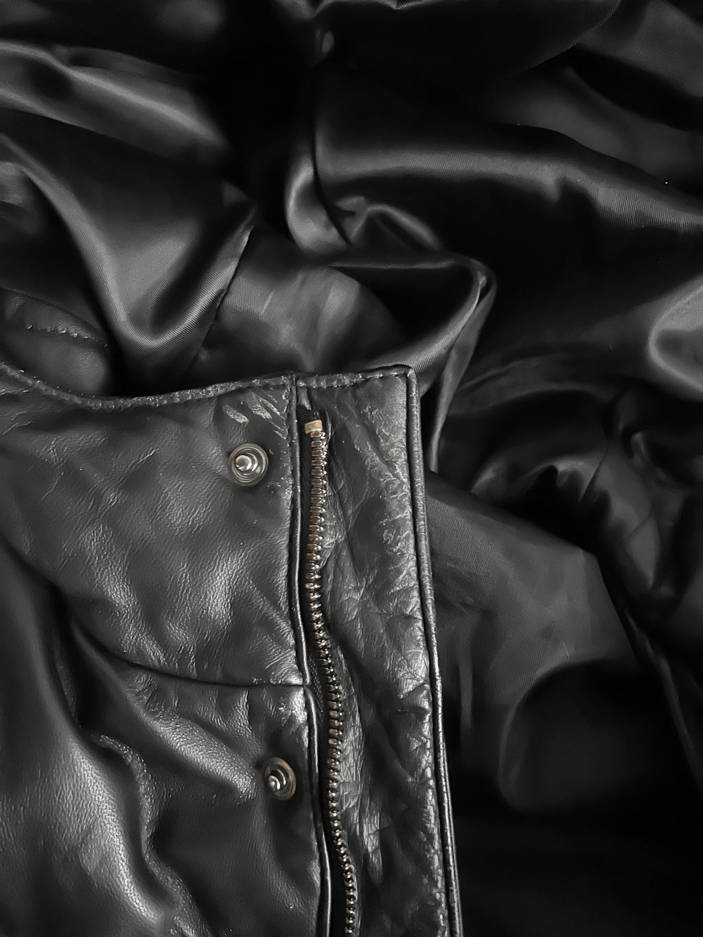 Comme Ca Du Mode Japan Horse Leather Down Puffer Coat