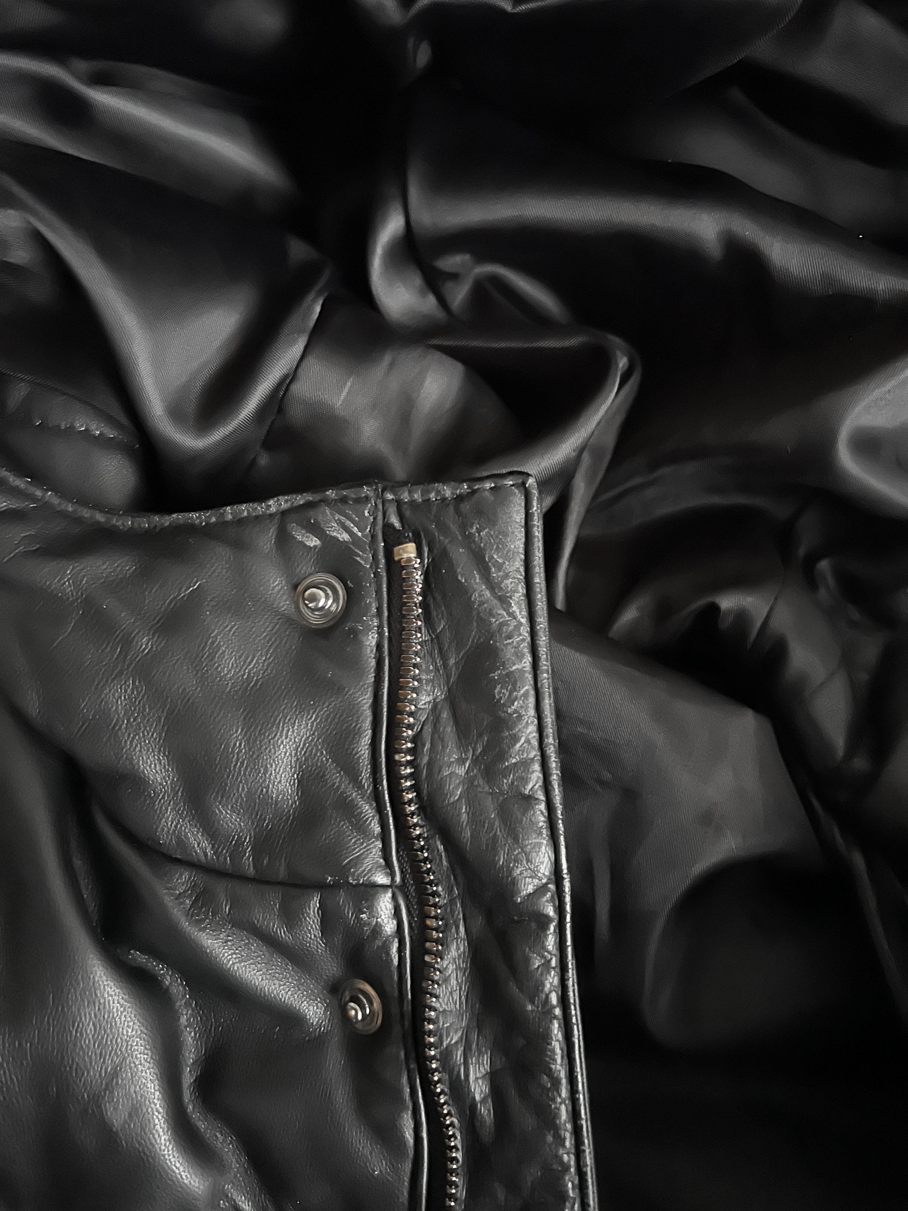 Comme Ca Du Mode Japan Horse Leather Down Puffer Coat