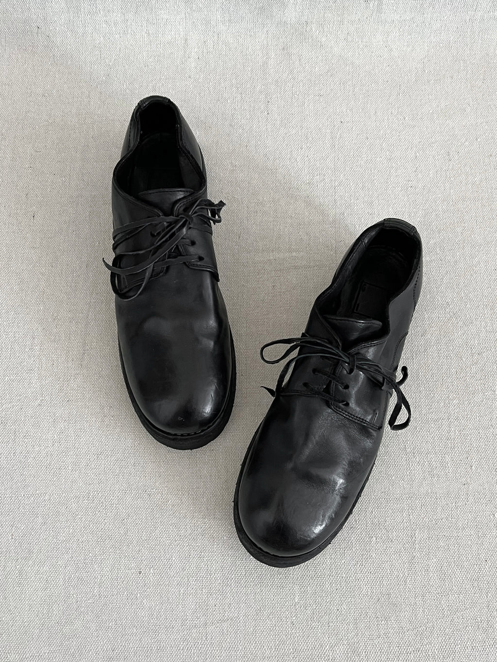 Guidi Black 792V Kangaroo Leather Derby