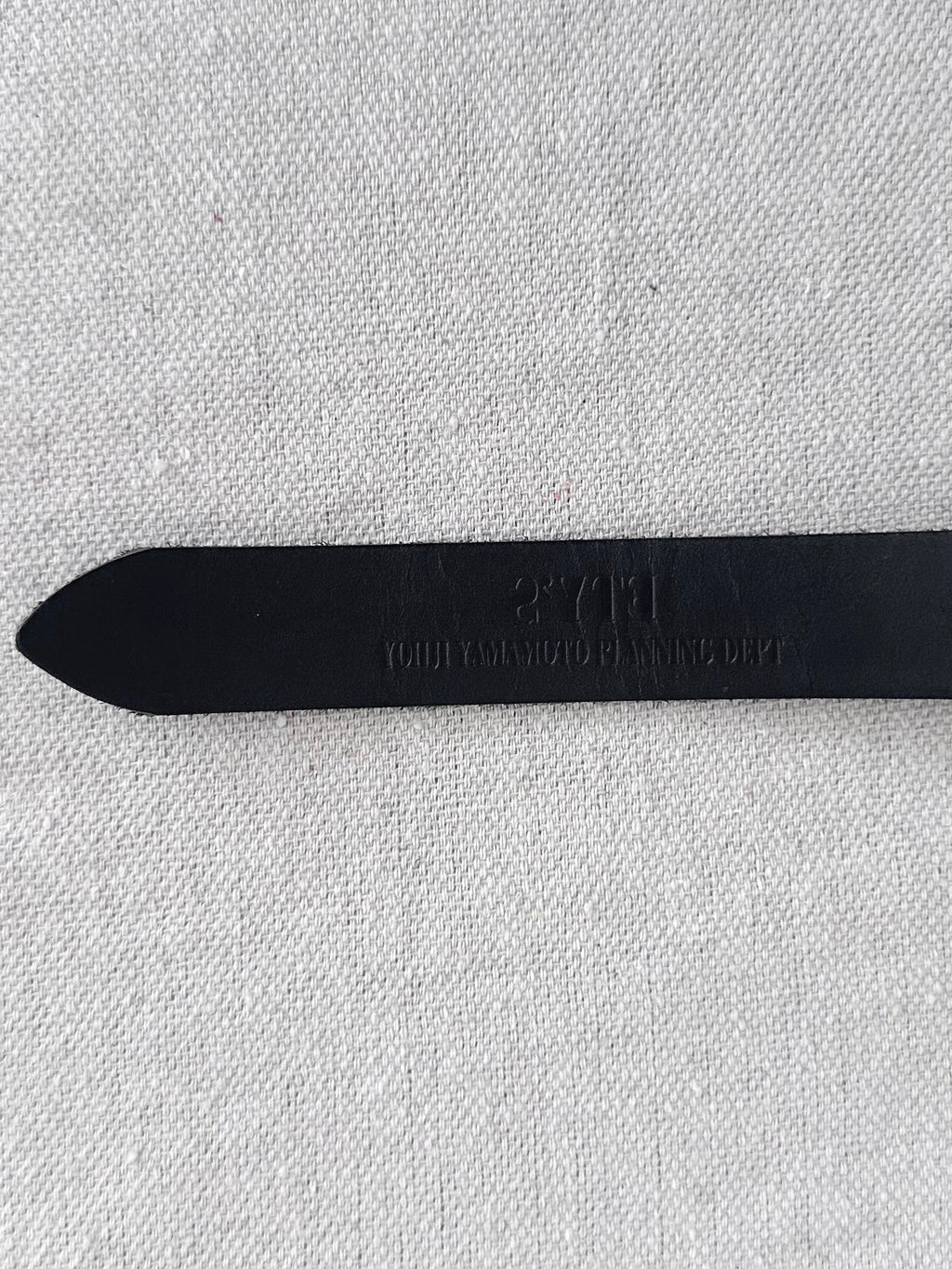 Yohji Yamamoto S’YTE Long Wrap Black Leather Ring Belt