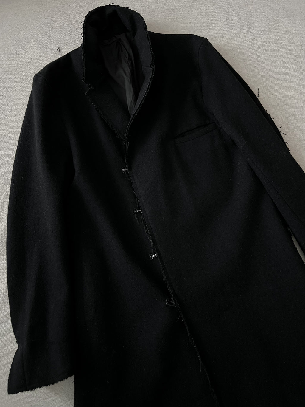 Patrick Stephan Raw Hem Coat