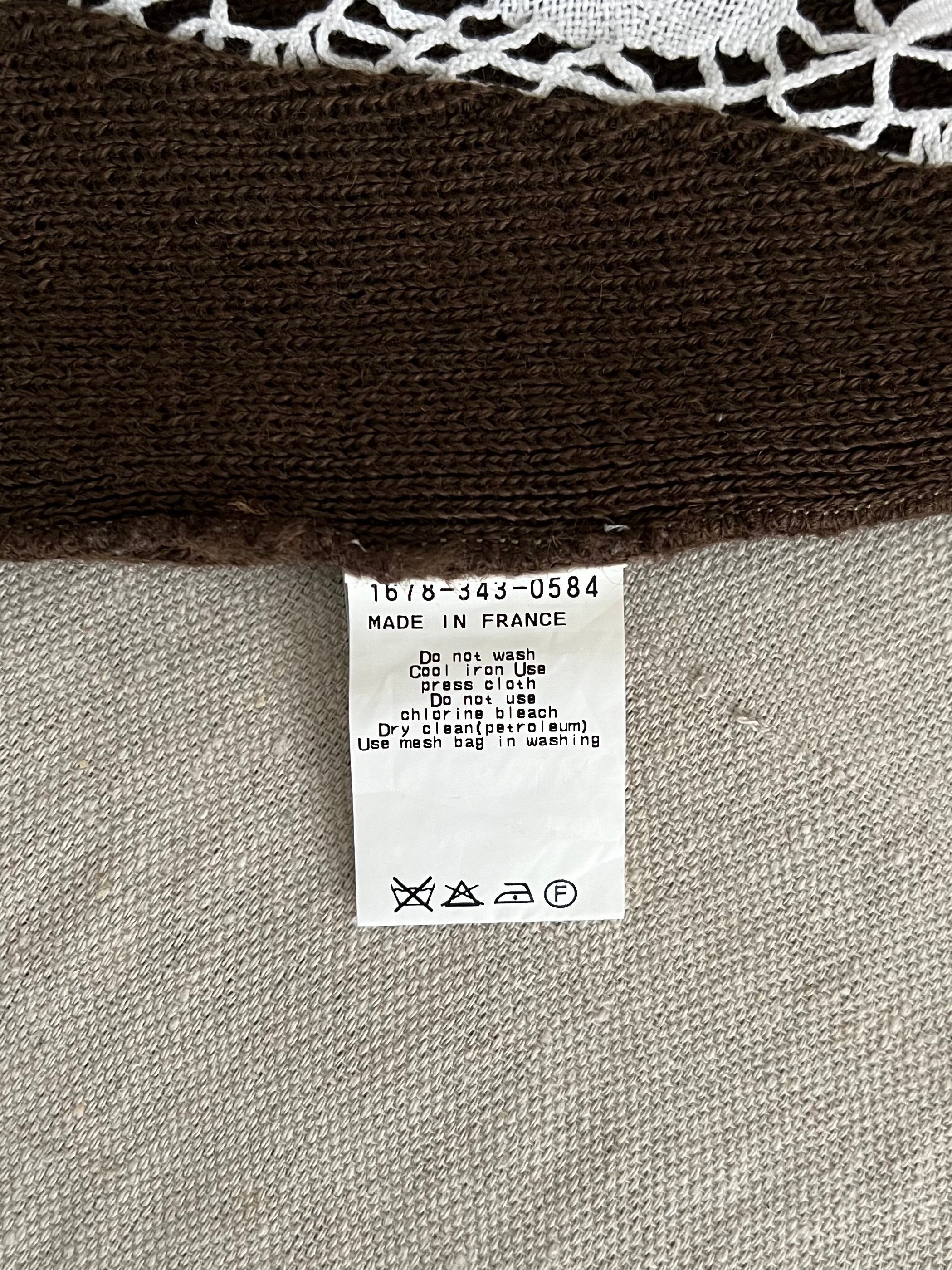 Marc Le Bihan Vintage Crochet Wool Vest