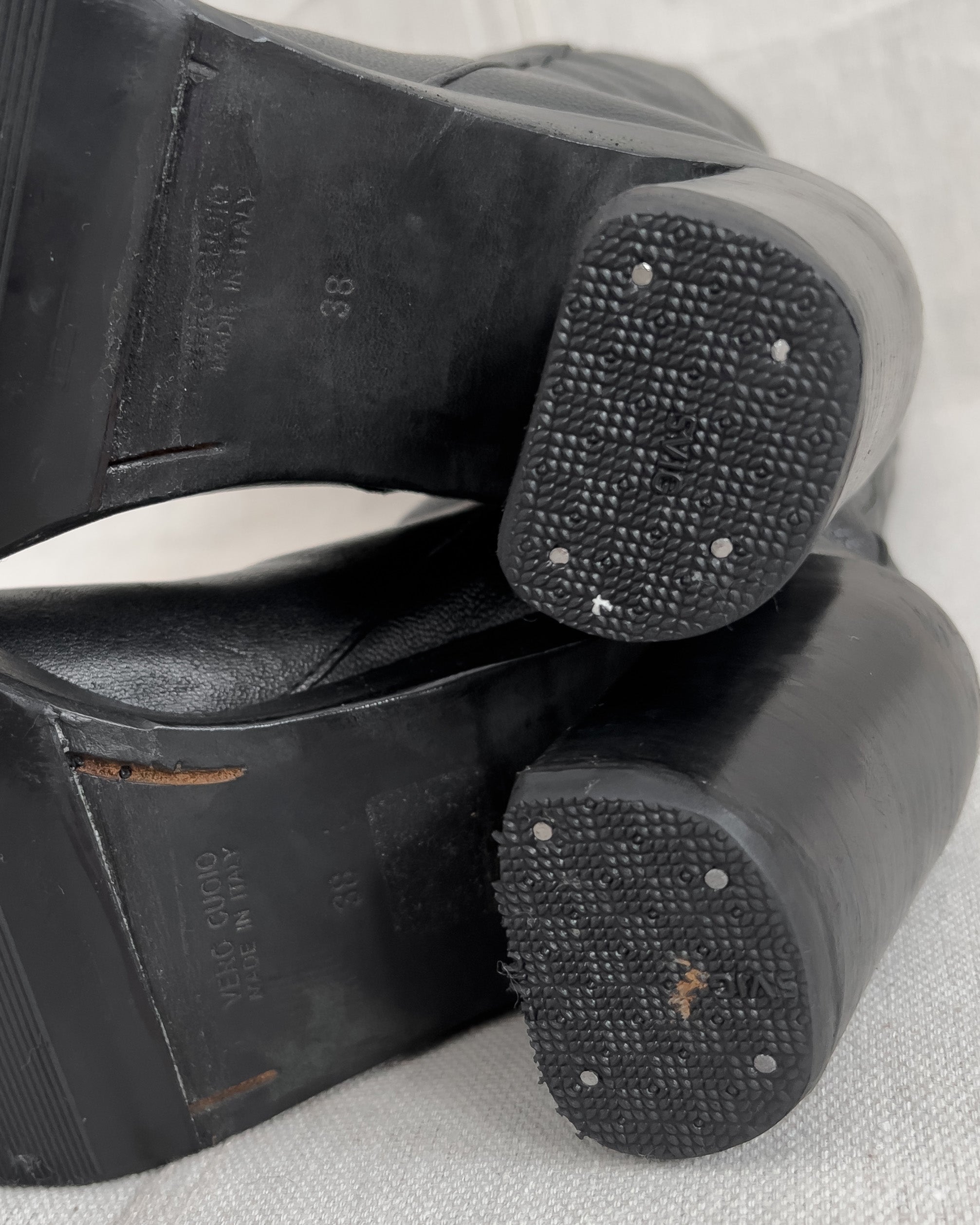 Ann Demeulemeester Tall Leather Riding Boots