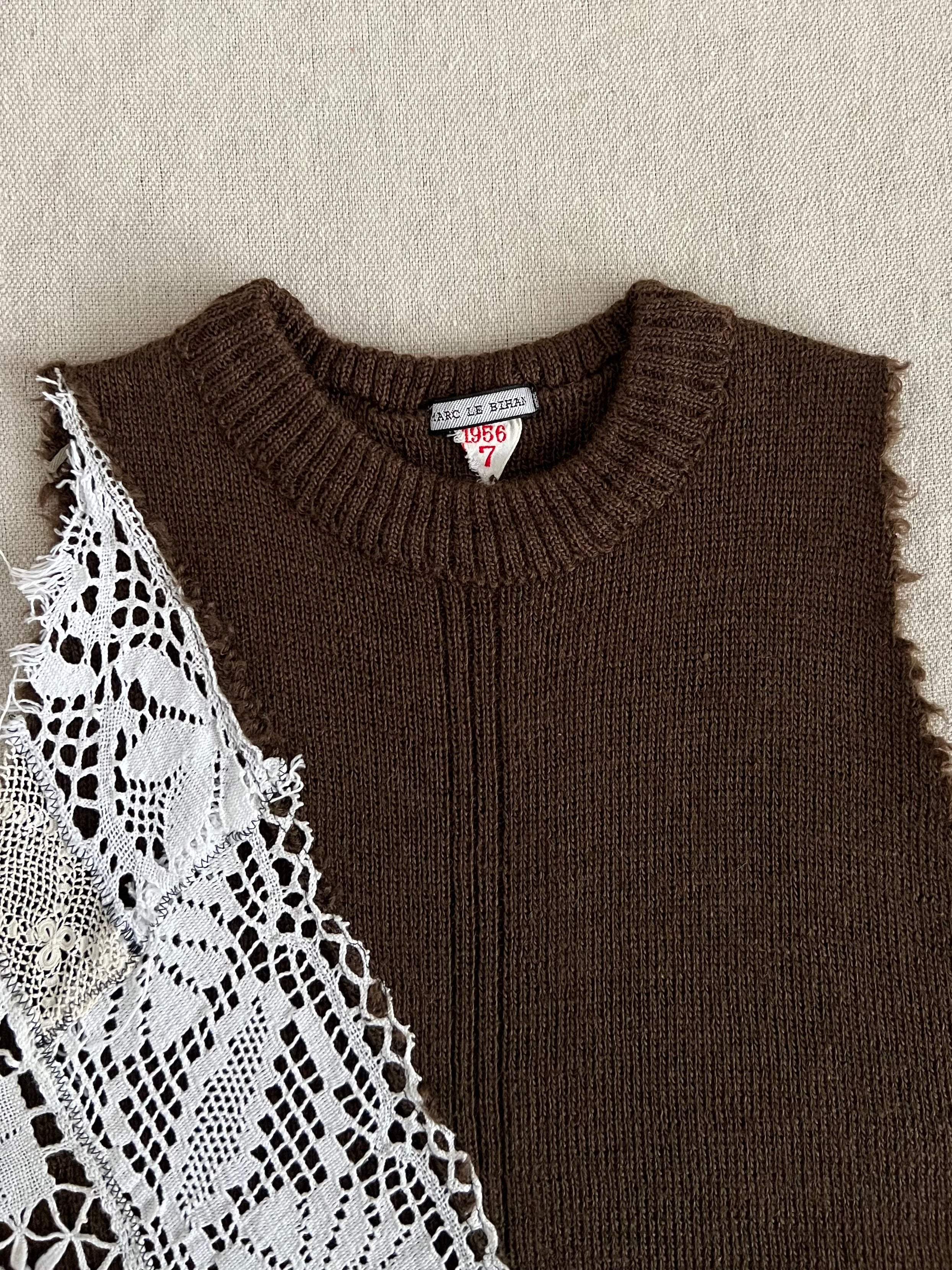 Marc Le Bihan Vintage Crochet Wool Vest