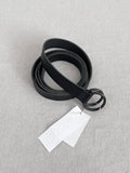Yohji Yamamoto S’YTE Long Wrap Black Leather Ring Belt