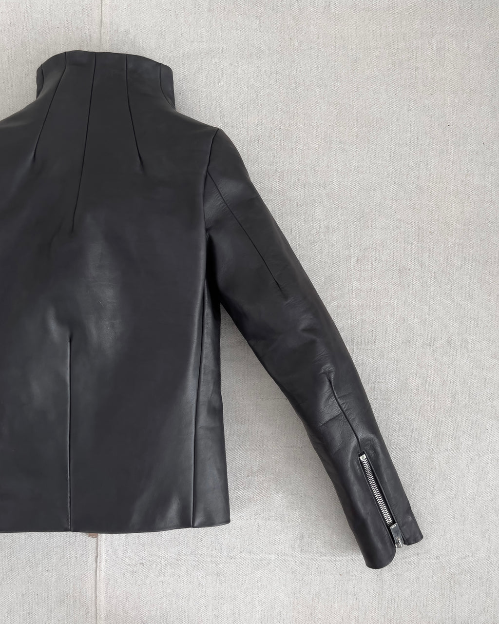 MN LAST by Shunsuke Kuratomi Avant Garde Leather Rider Jacket 