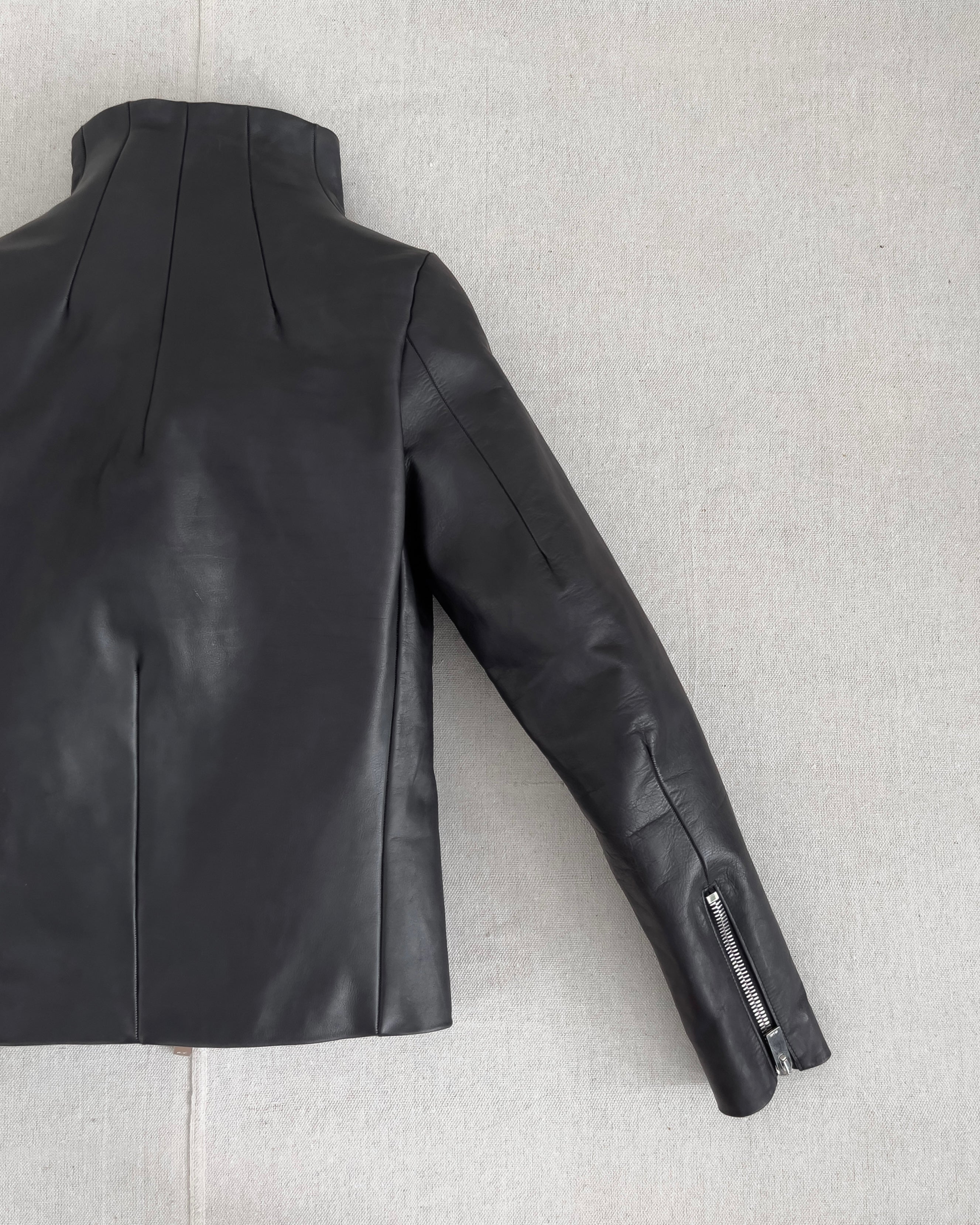 MN LAST by Shunsuke Kuratomi Avant Garde Leather Rider Jacket 