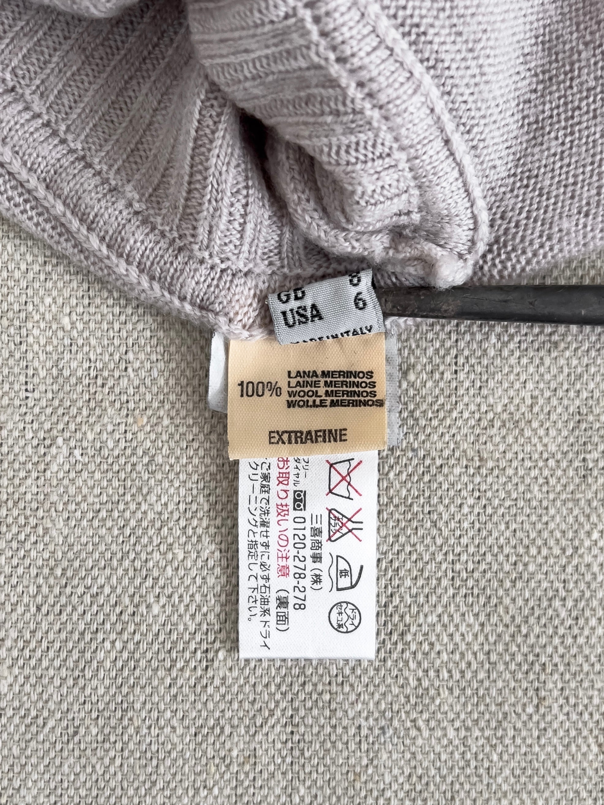 Rick Owens AW03 ‘TRUCKER’ Runway Off-Shoulder Merino Knit