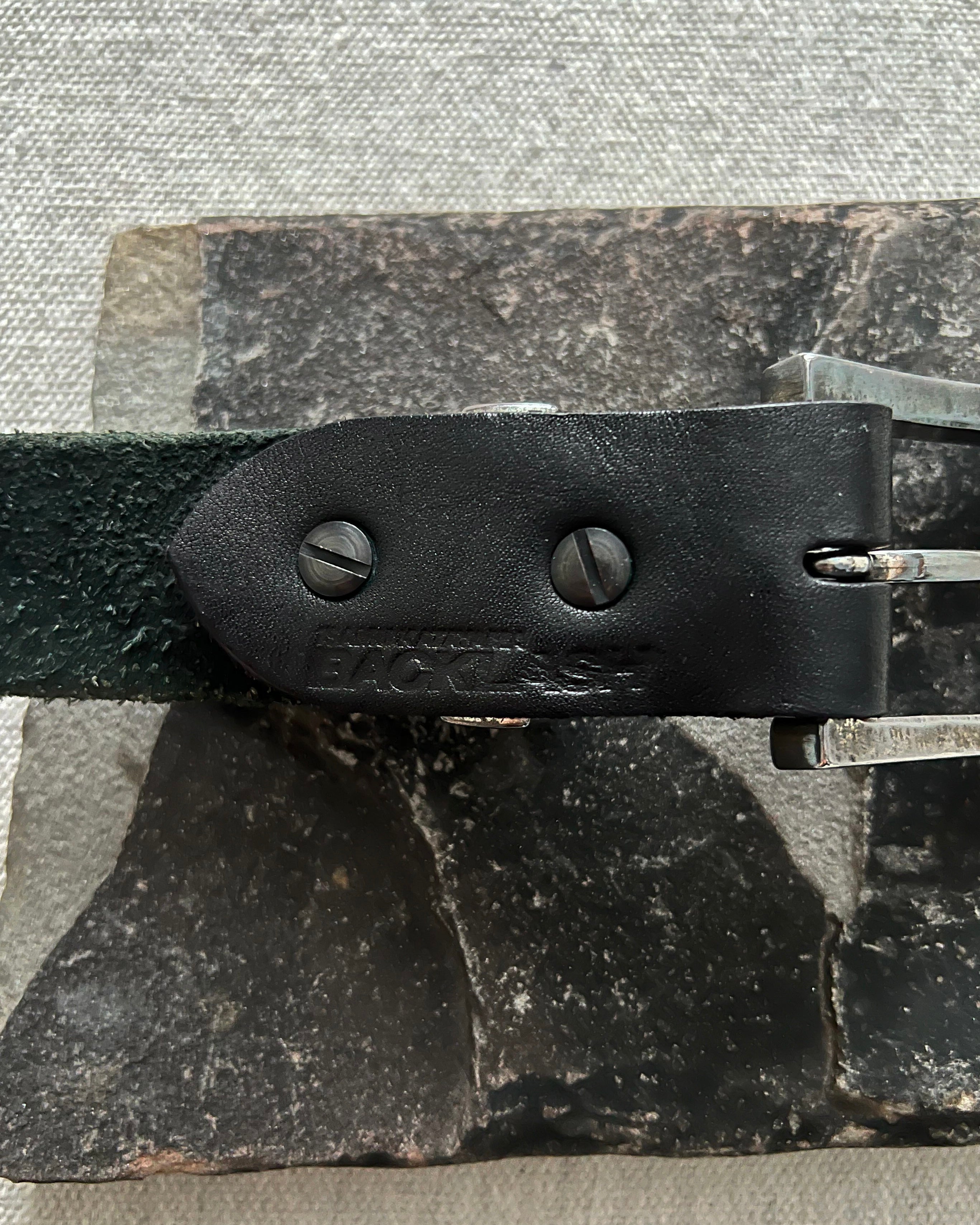 Isamu Katayama BACKLASH Heavyweight JP Shoulder Garment-Dyed Roller Buckle Belt