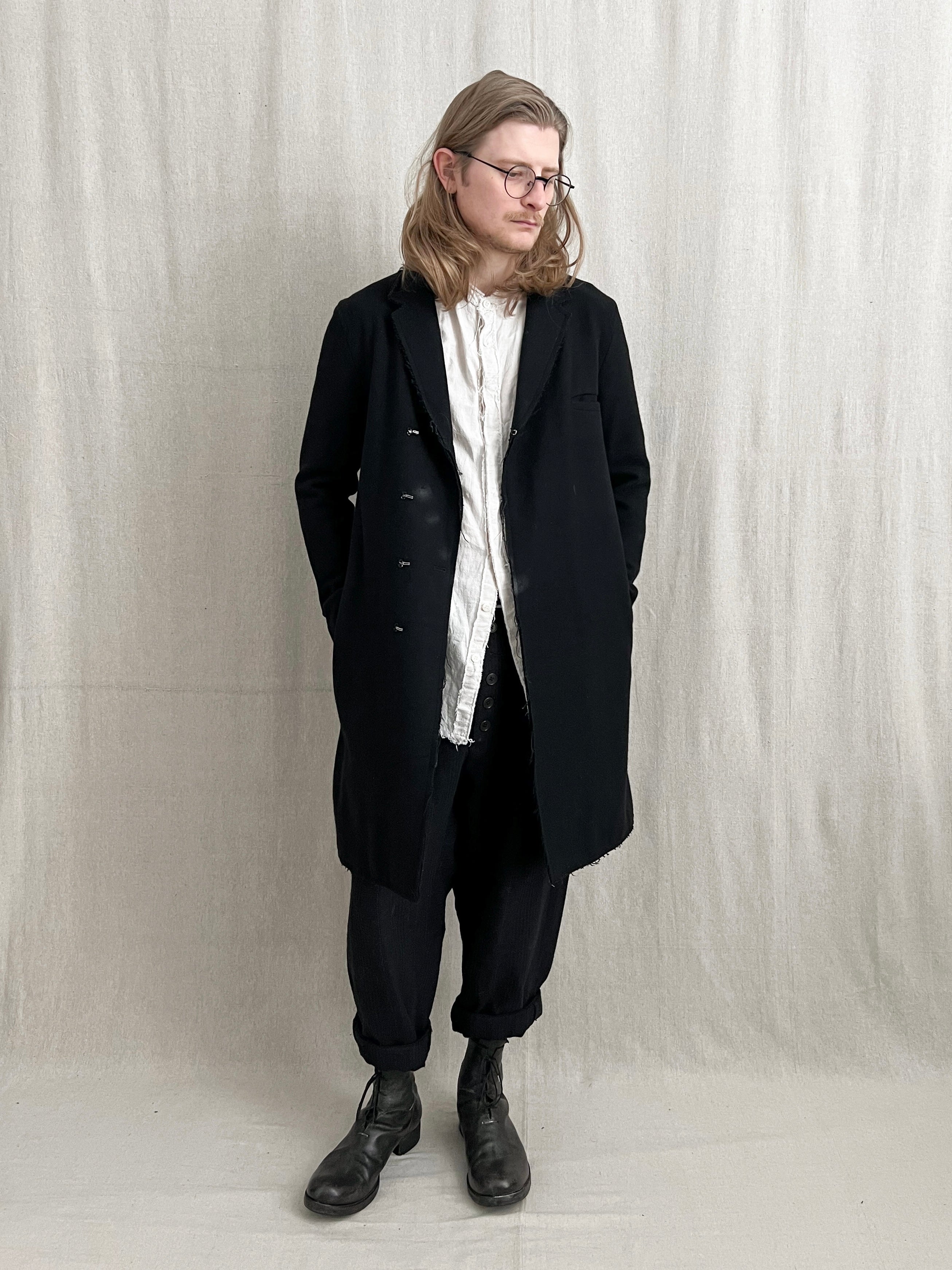 Patrick Stephan Raw Hem Coat