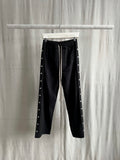 Pusher Studded Cotton Drop Crotch Track Pants