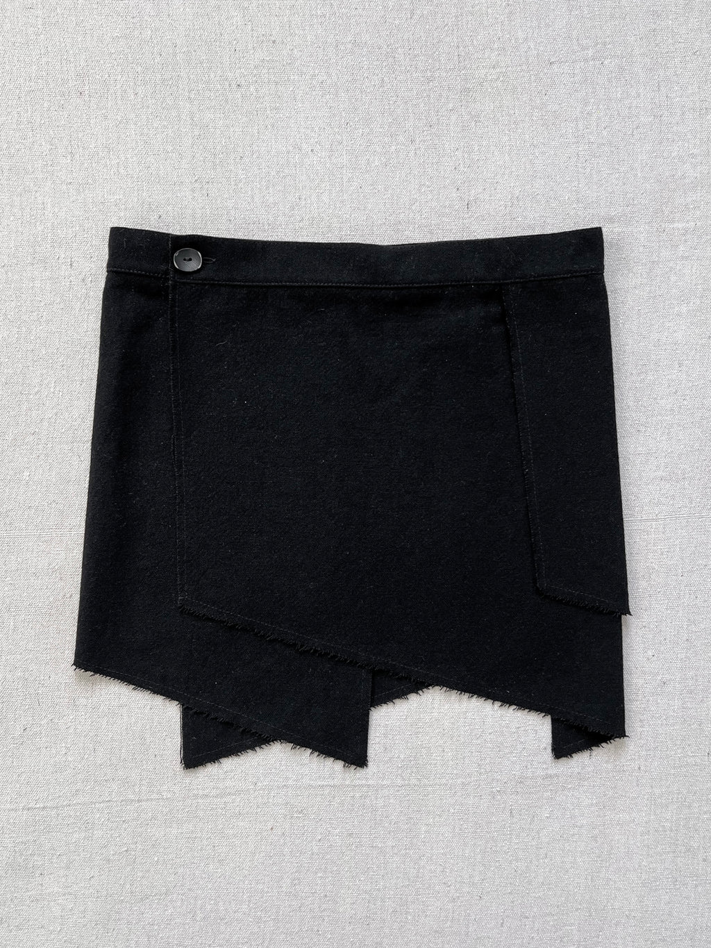 Primordial Is Primitive Avant-Garde Wrap Mini Skirt