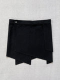 Primordial Is Primitive Avant-Garde Wrap Mini Skirt