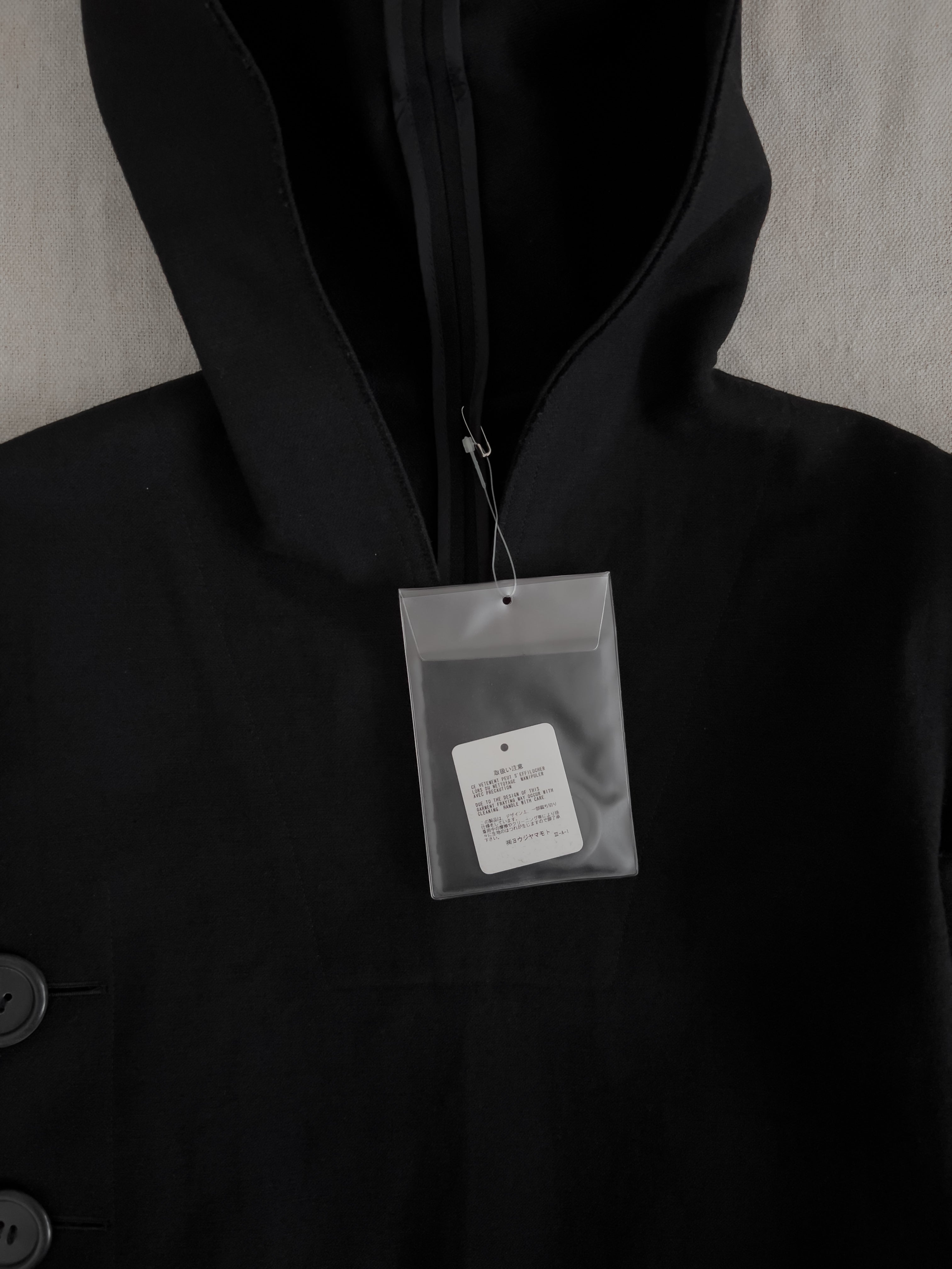 Yohji Yamamoto AW10 Runway Deadstock Hooded Cropped Pullover Jacket