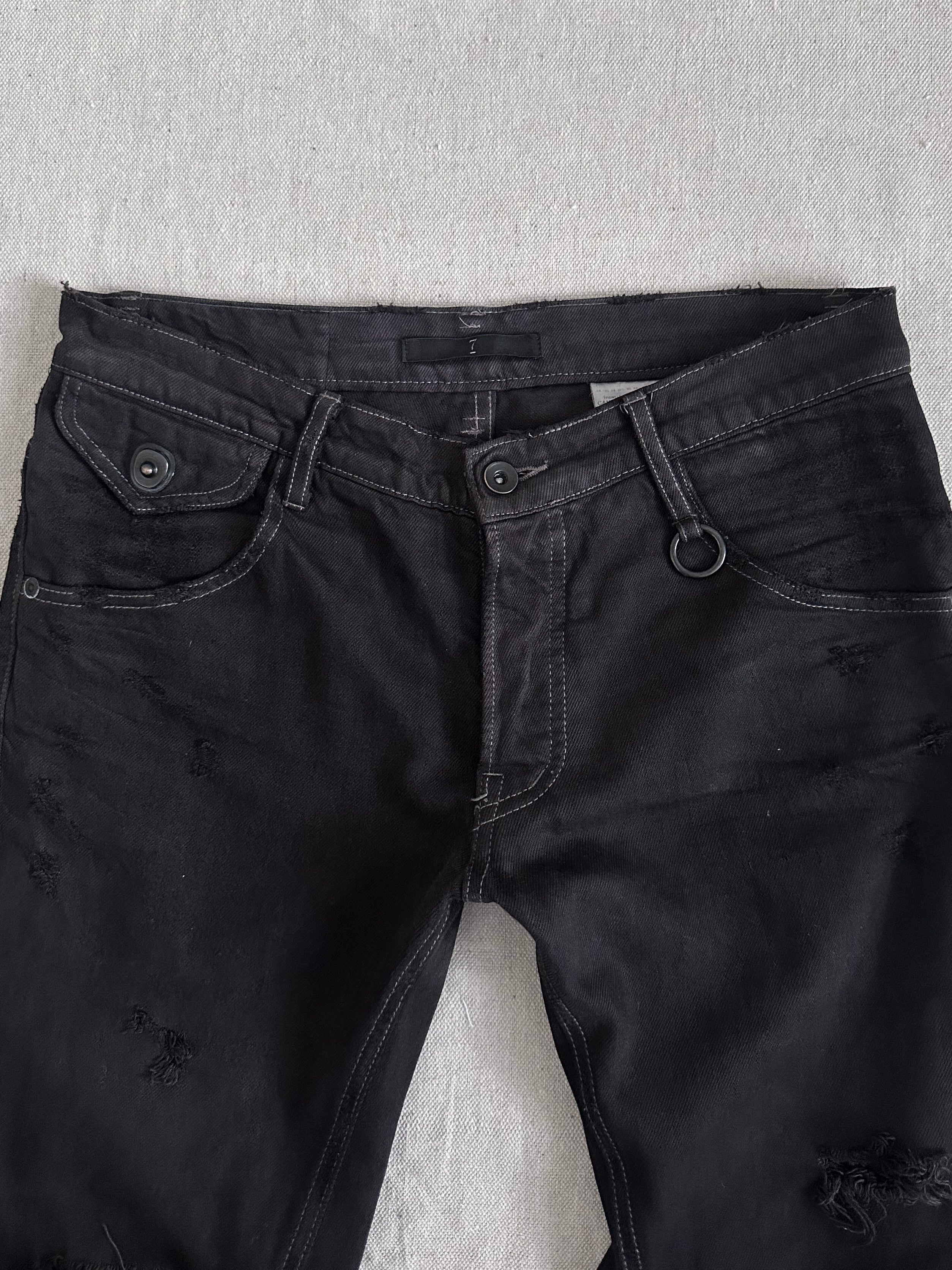 Julius 7 'Canon_1 The Possessed' SS09 Object Dyed Distressed Denim