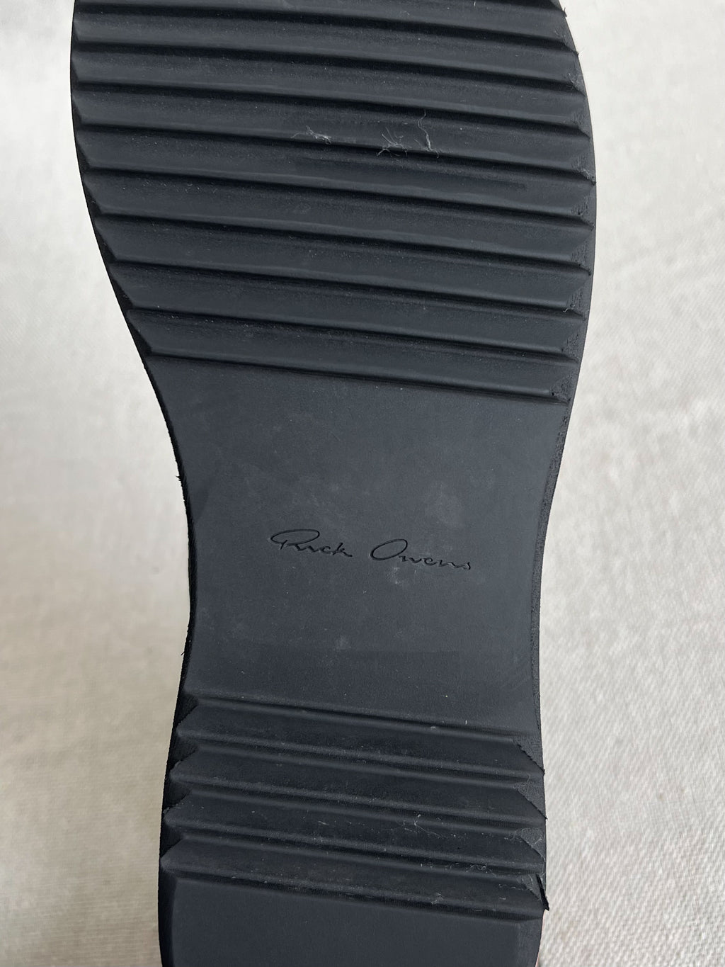Rick Owens Blistered Leather Creeper Sock Boots